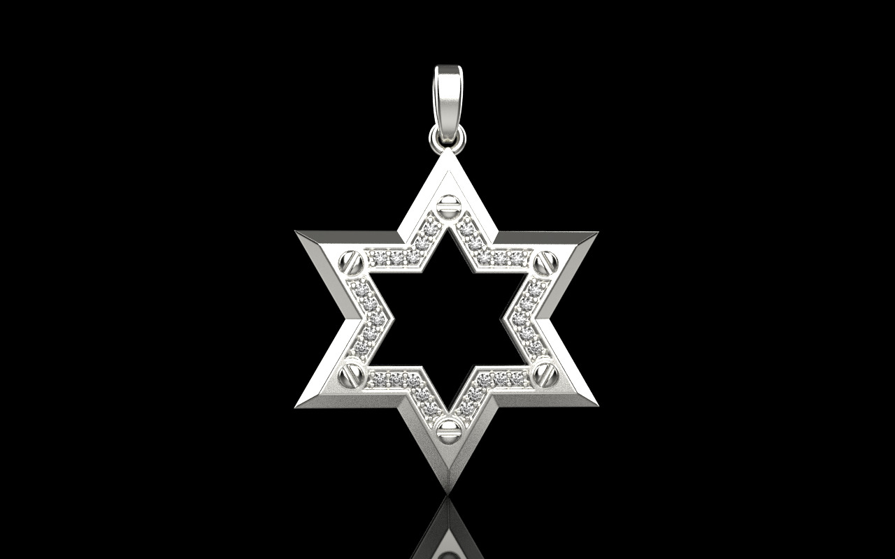 Star of David model 980 3D print model_14