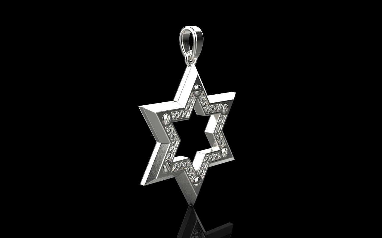 Star of David model 980 3D print model_18