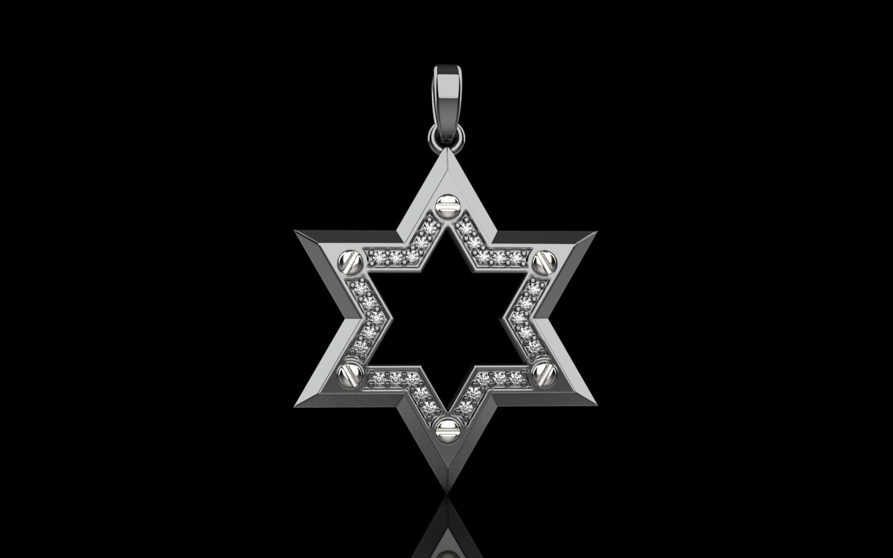 Star of David model 980 3D print model_13