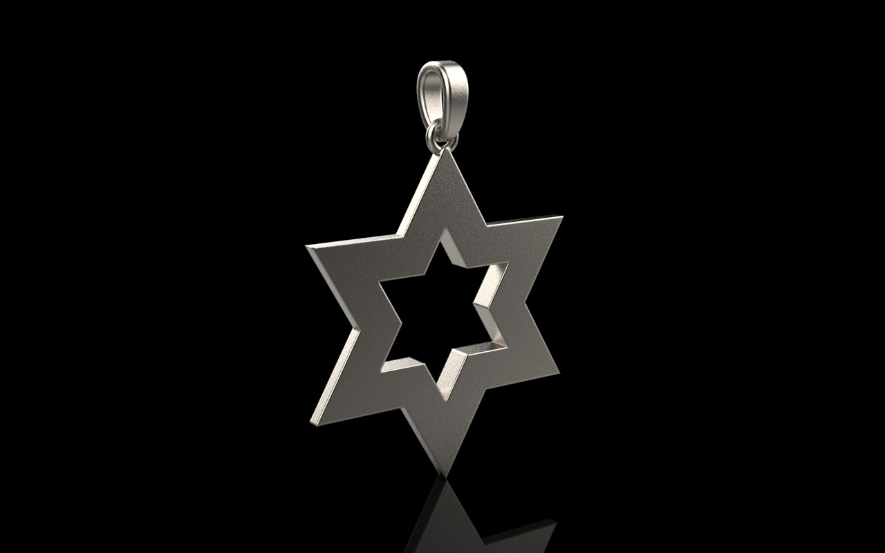 Star of David model 980 3D print model_25