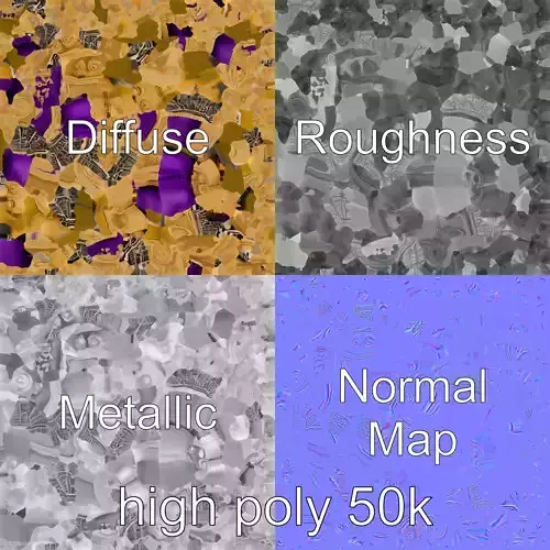 Farquaad Mini Throne Gold-Plated model pack