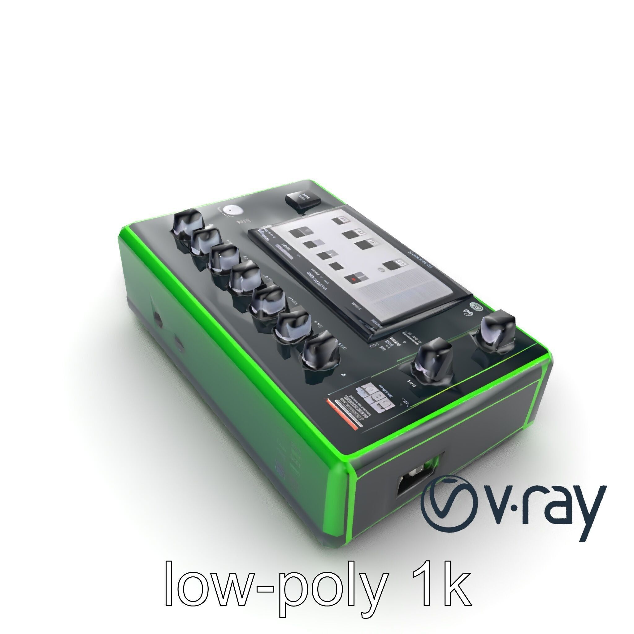 Pocket Synth Analog Modelling Translucent model pack Low-poly 3D model_14