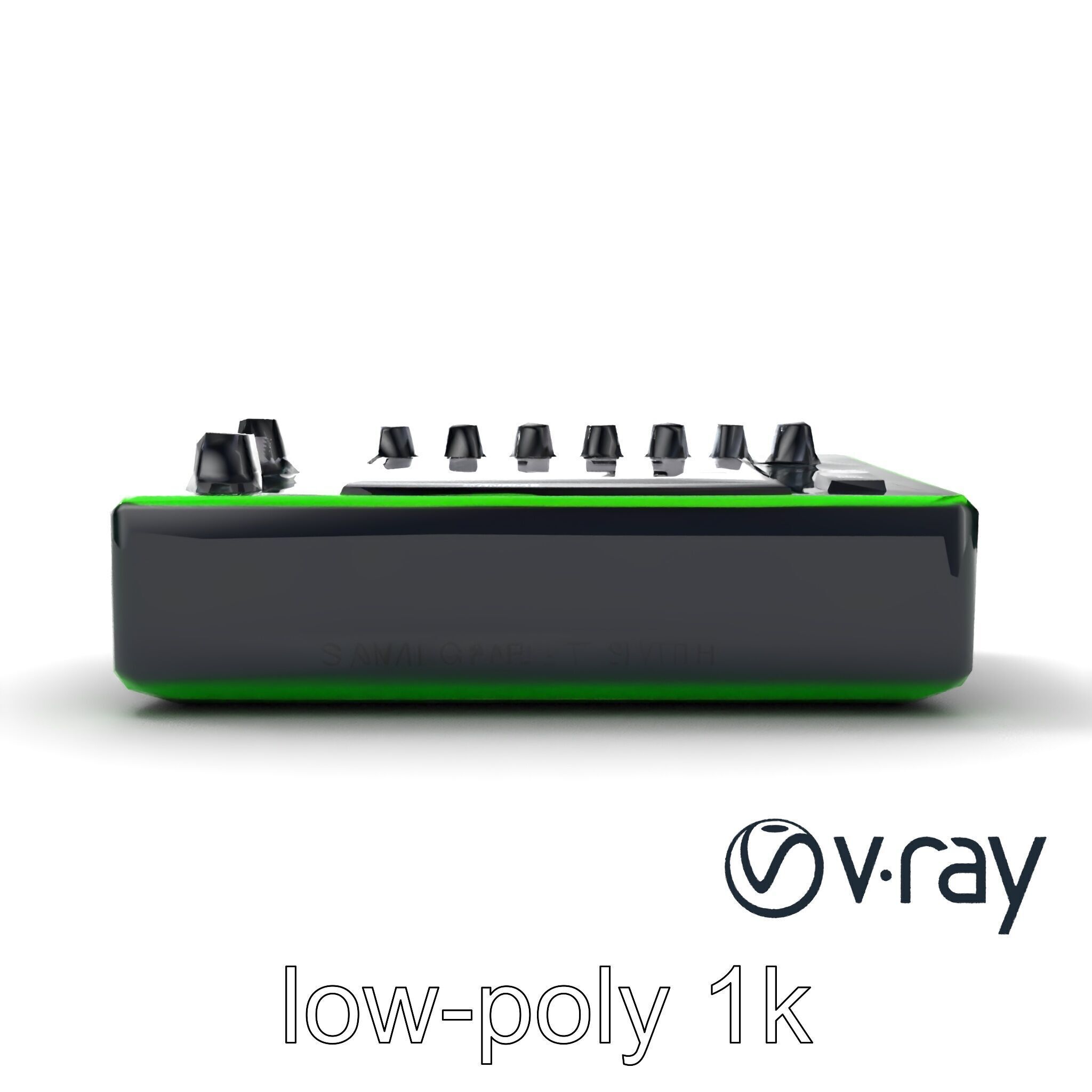 Pocket Synth Analog Modelling Translucent model pack Low-poly 3D model_18