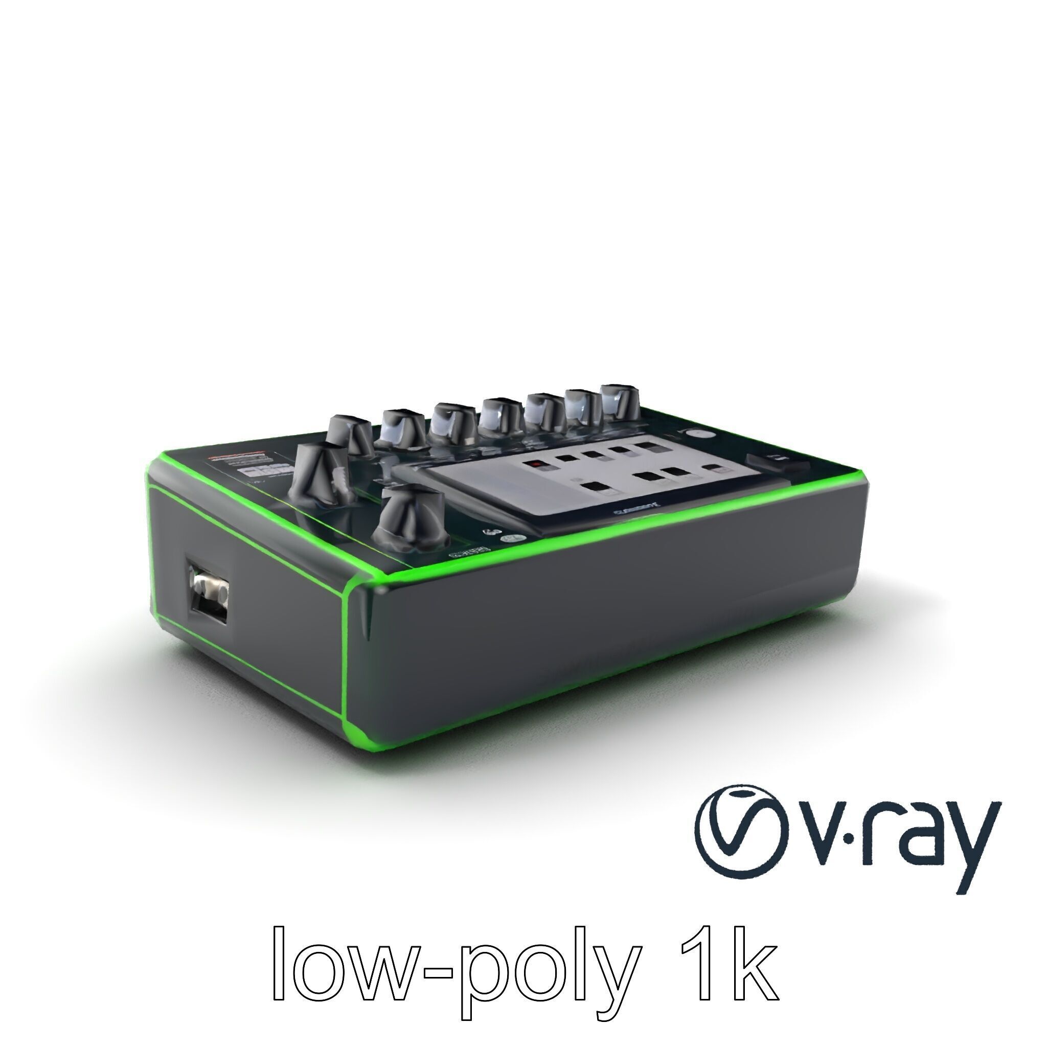 Pocket Synth Analog Modelling Translucent model pack Low-poly 3D model_2