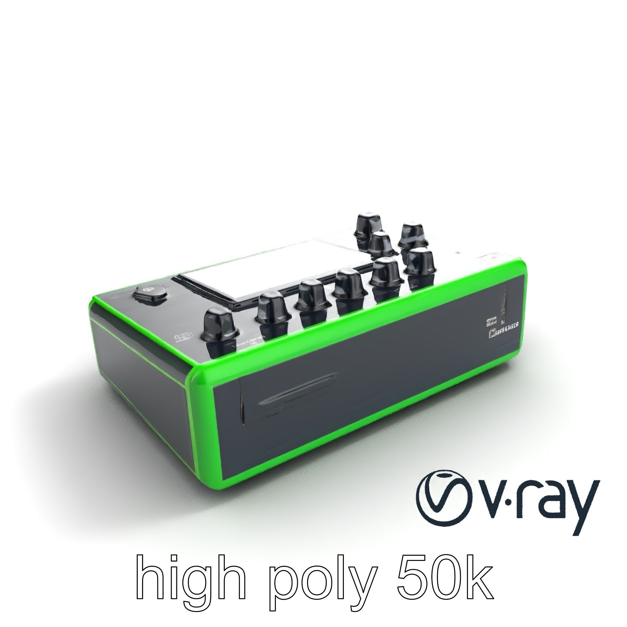 Pocket Synth Analog Modelling Translucent model pack Low-poly 3D model_11