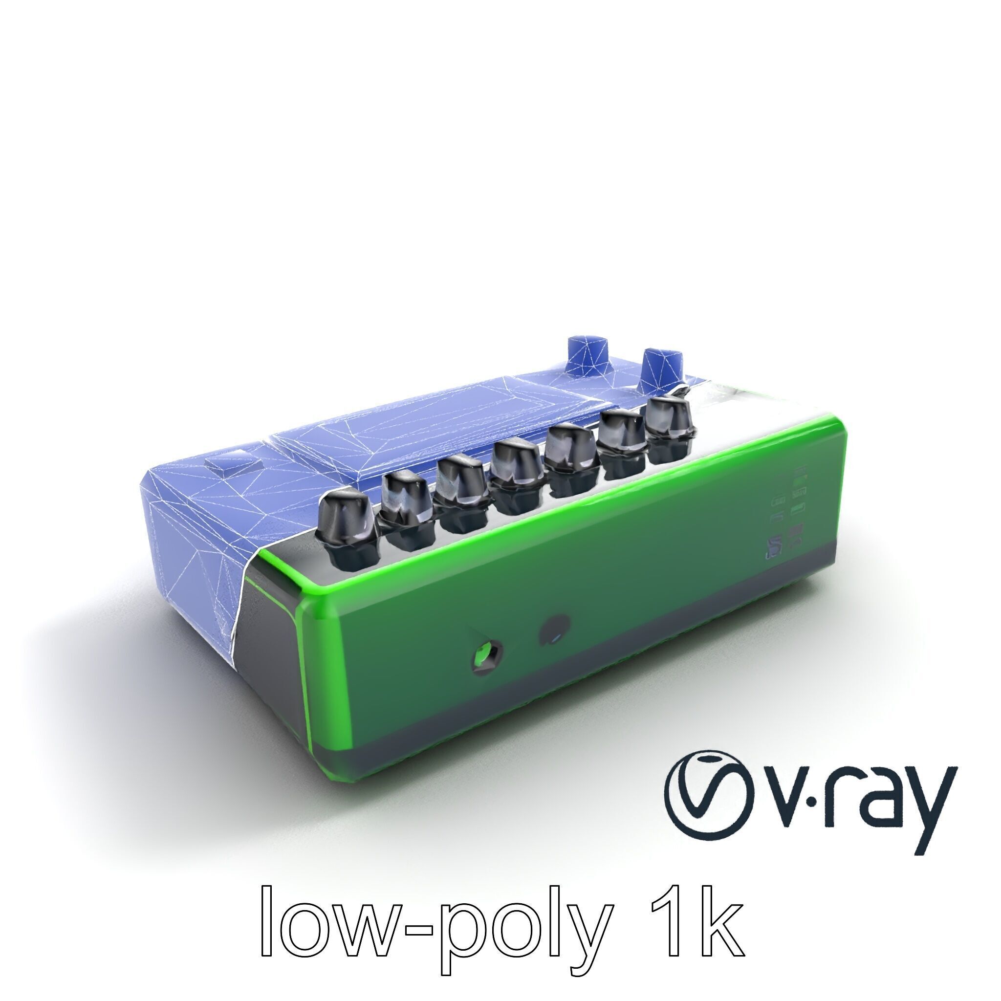 Pocket Synth Analog Modelling Translucent model pack Low-poly 3D model_24