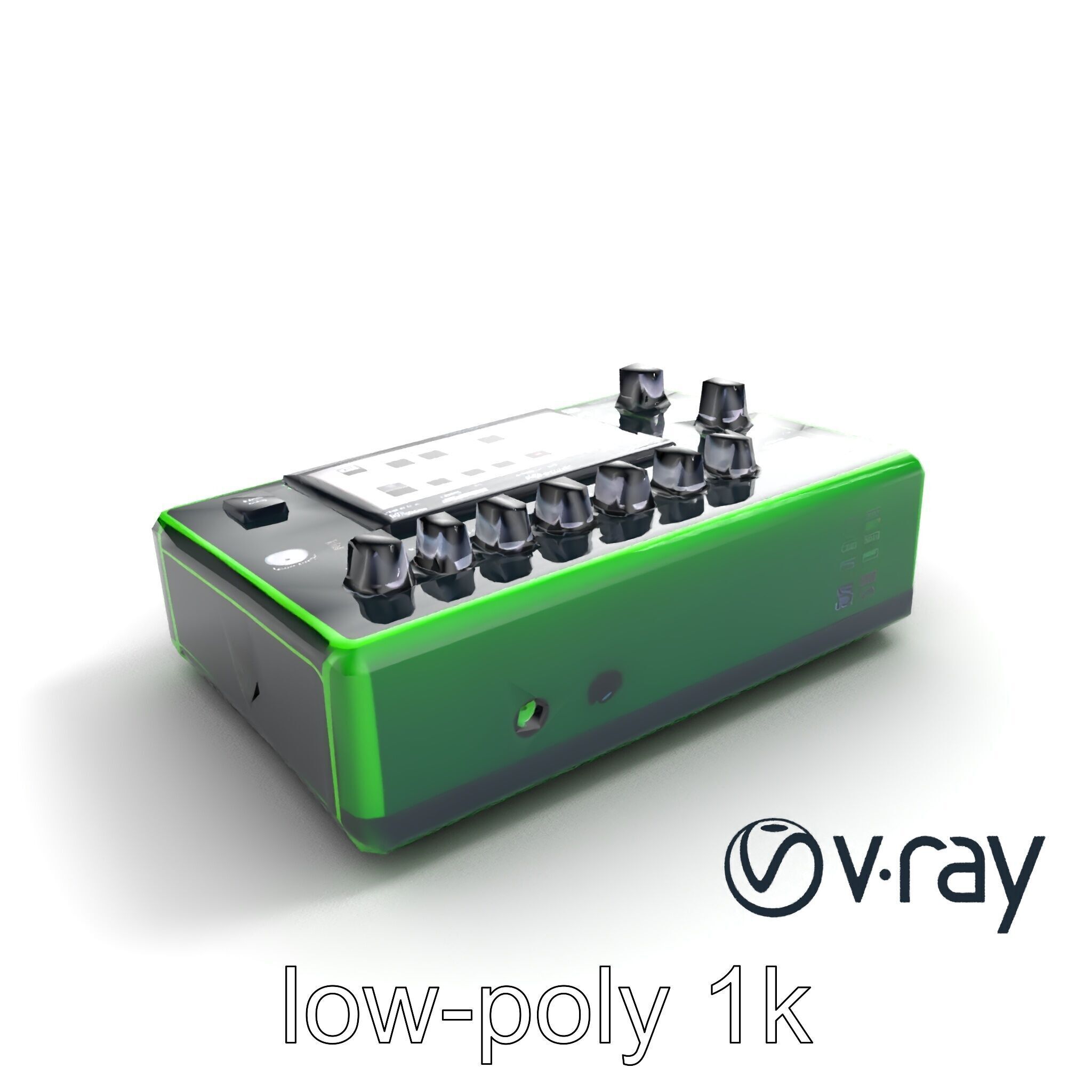 Pocket Synth Analog Modelling Translucent model pack Low-poly 3D model_10
