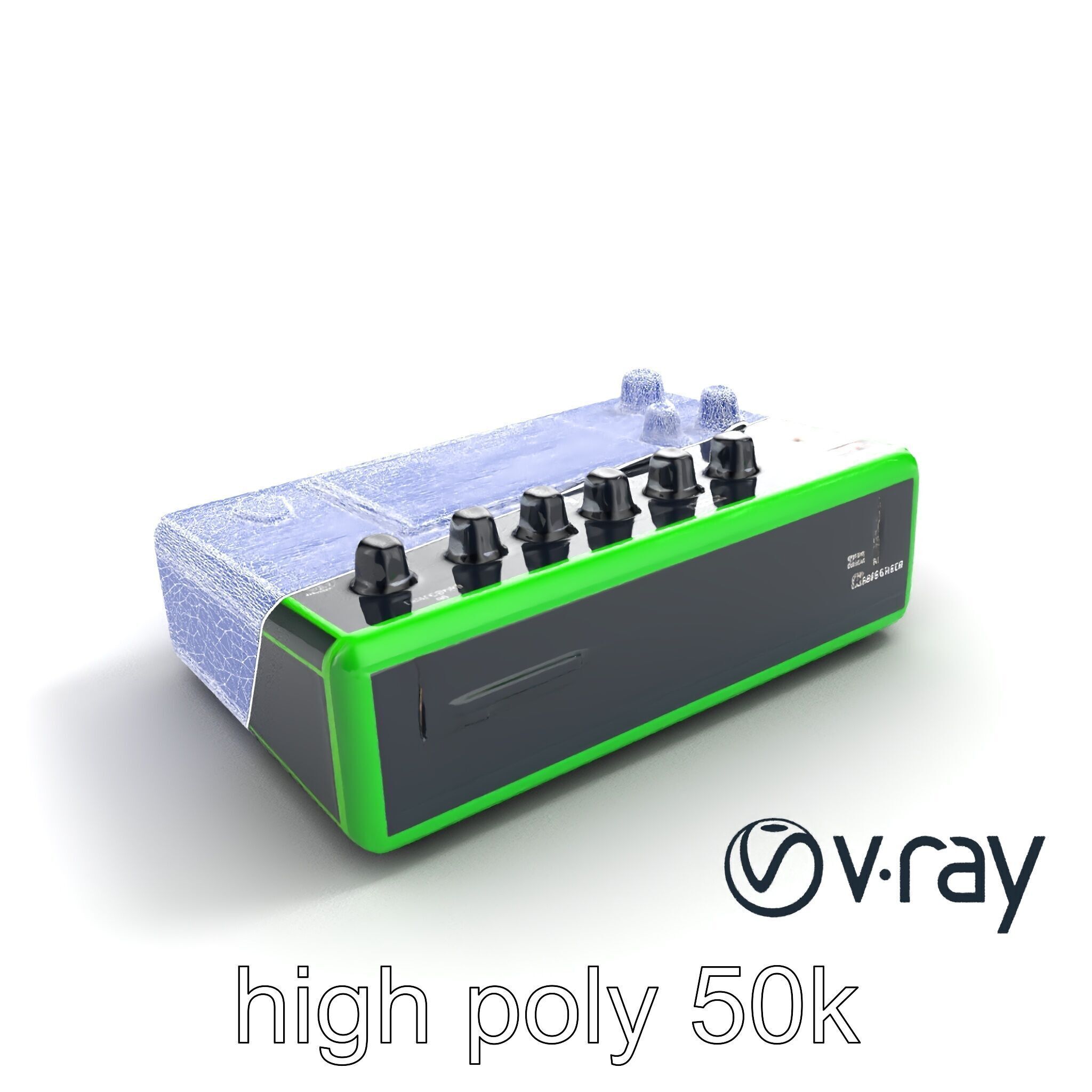 Pocket Synth Analog Modelling Translucent model pack Low-poly 3D model_26