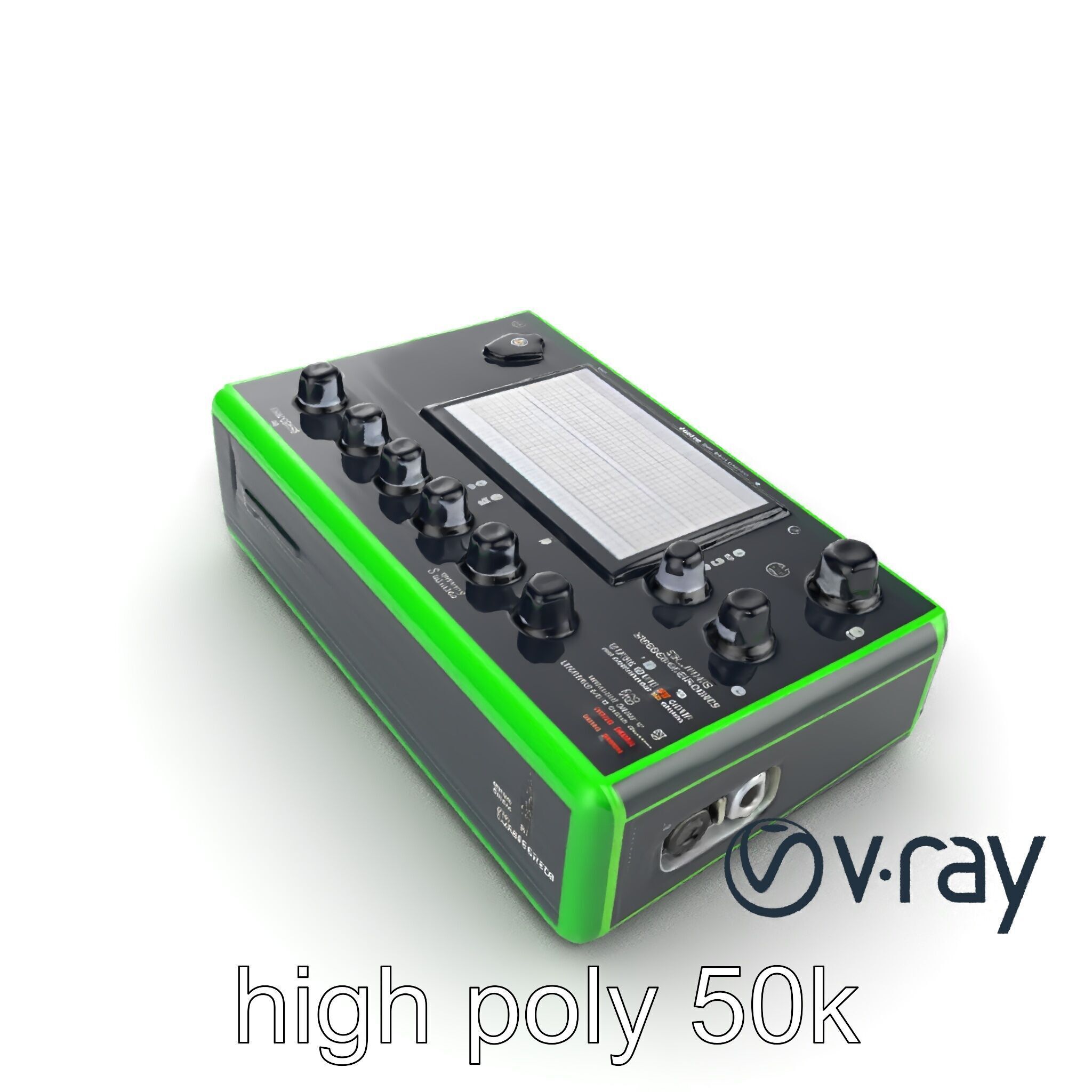 Pocket Synth Analog Modelling Translucent model pack Low-poly 3D model_25