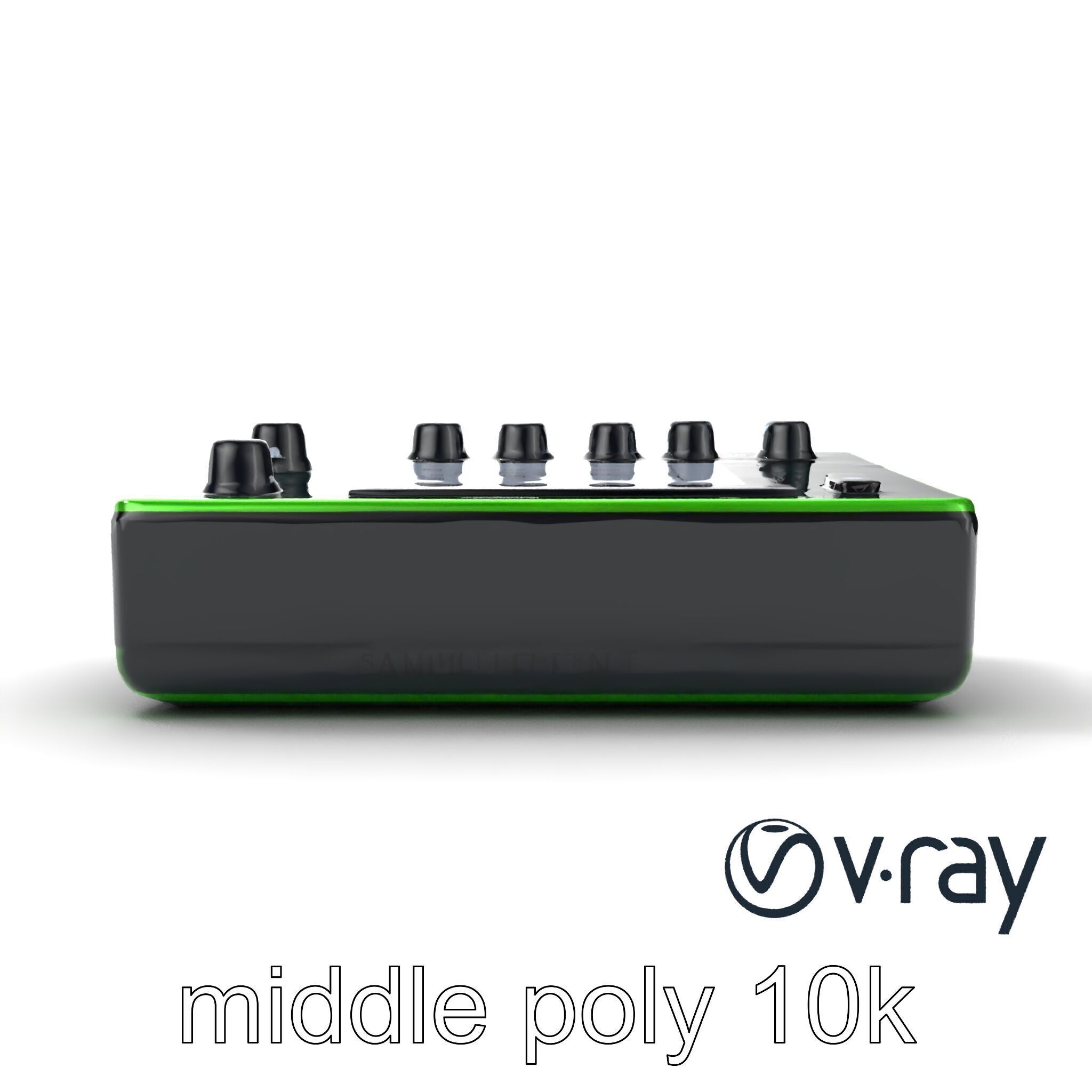 Pocket Synth Analog Modelling Translucent model pack Low-poly 3D model_12