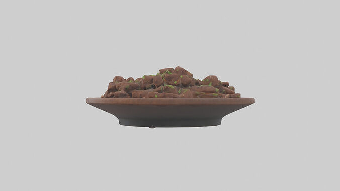 Mongolian beef model 3D model 2