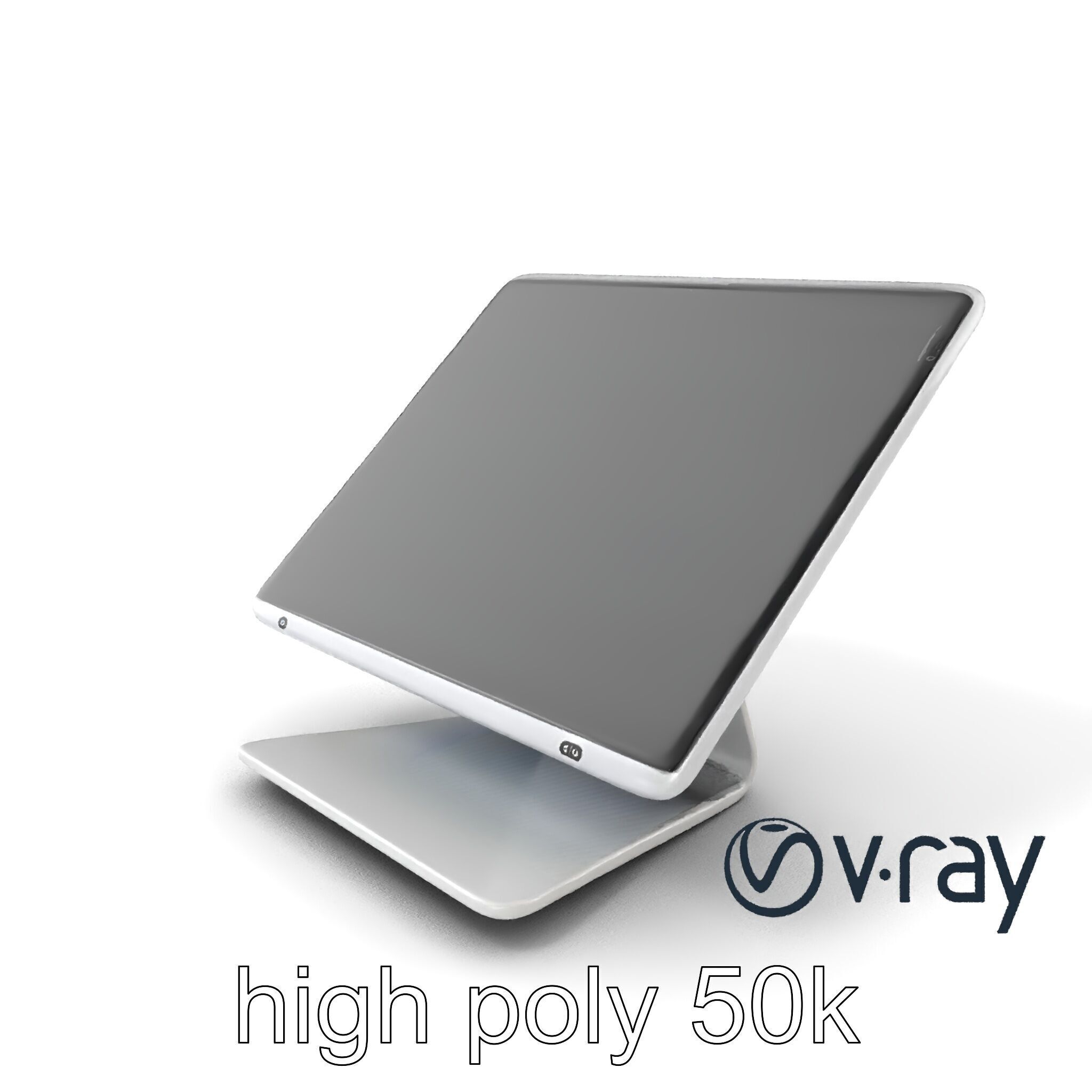 Articulating Tablet Stand with Wireless Charger model pack Low-poly 3D model_5