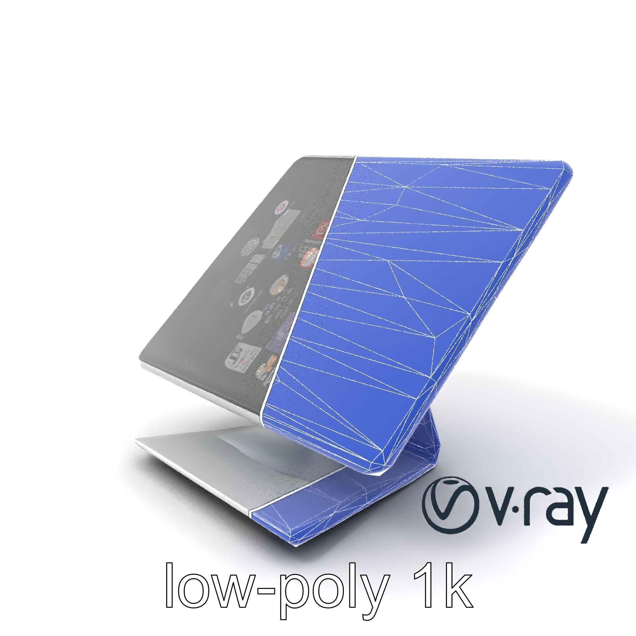 Articulating Tablet Stand with Wireless Charger model pack Low-poly 3D model_7