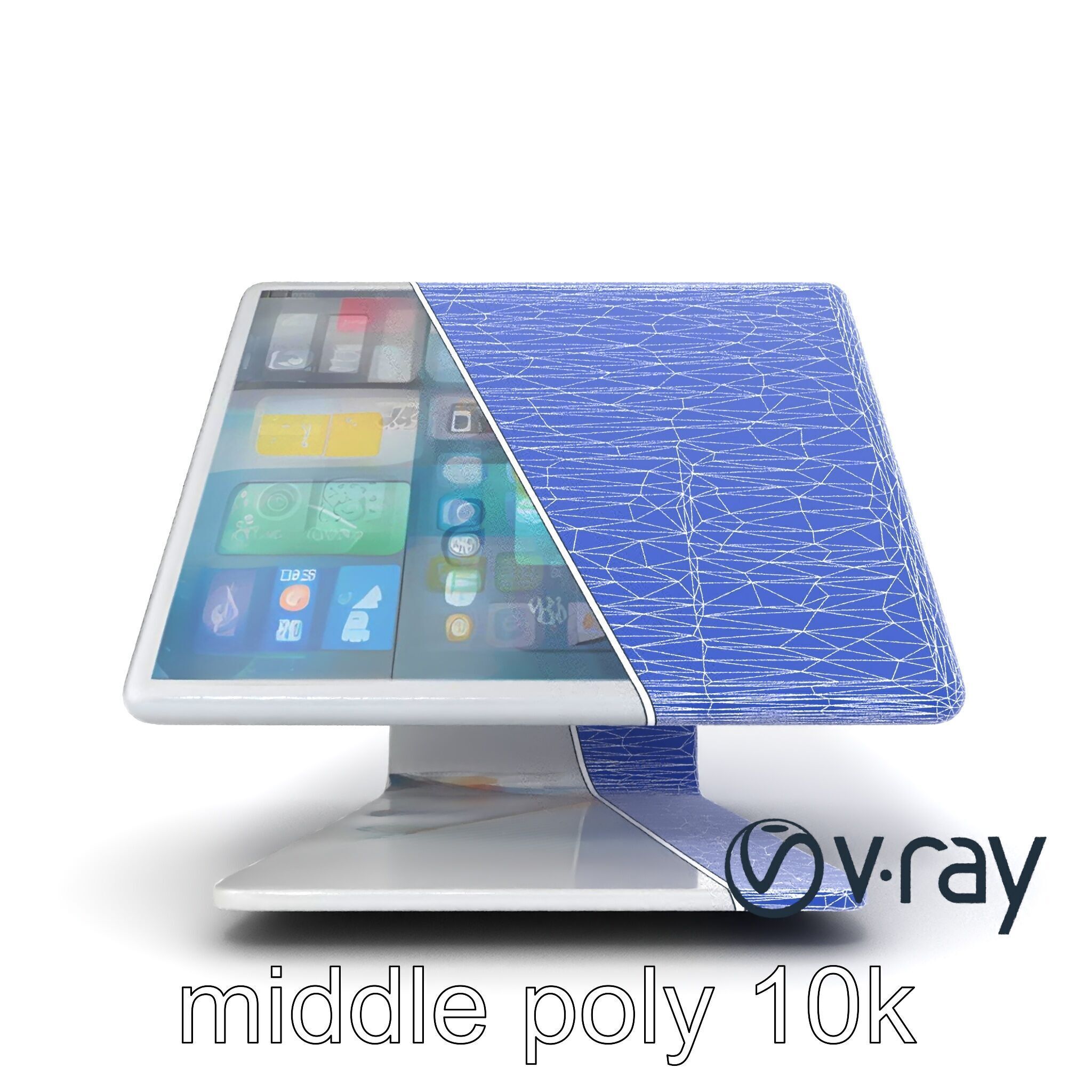 Articulating Tablet Stand with Wireless Charger model pack Low-poly 3D model_22