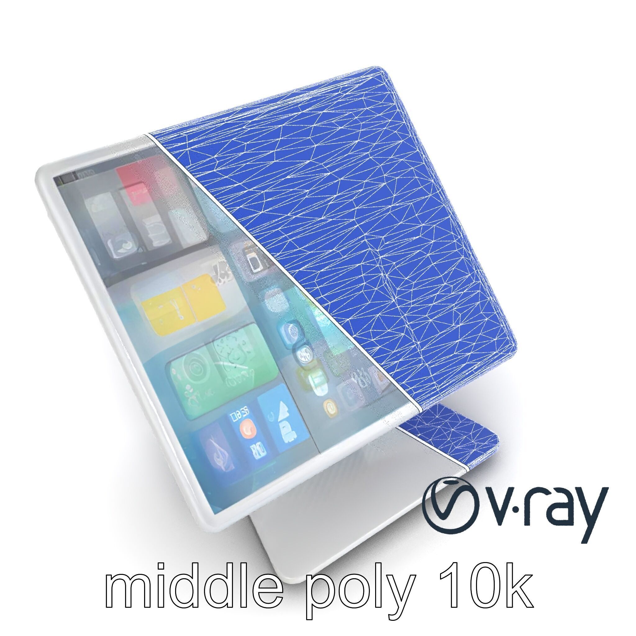 Articulating Tablet Stand with Wireless Charger model pack Low-poly 3D model_28