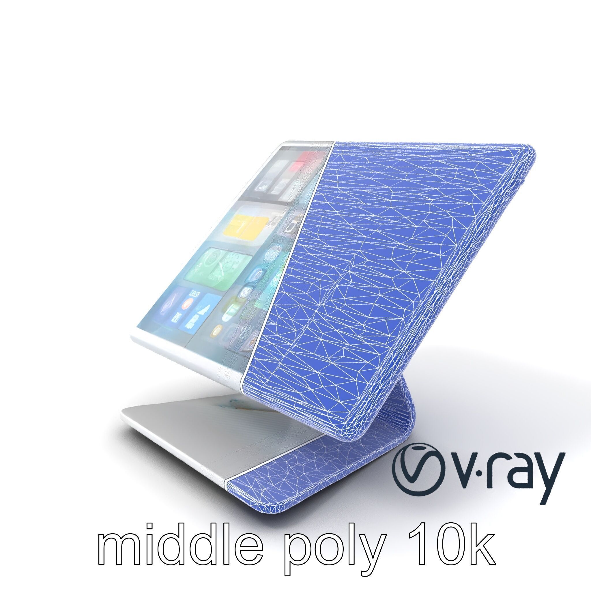 Articulating Tablet Stand with Wireless Charger model pack Low-poly 3D model_25