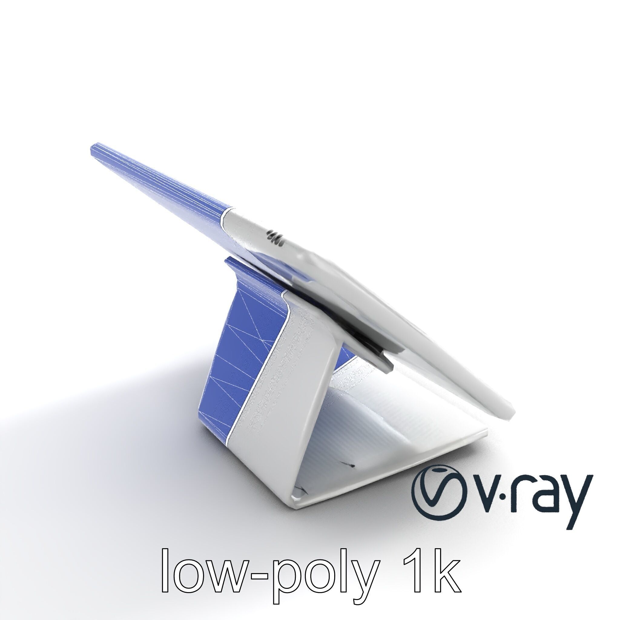 Articulating Tablet Stand with Wireless Charger model pack Low-poly 3D model_32