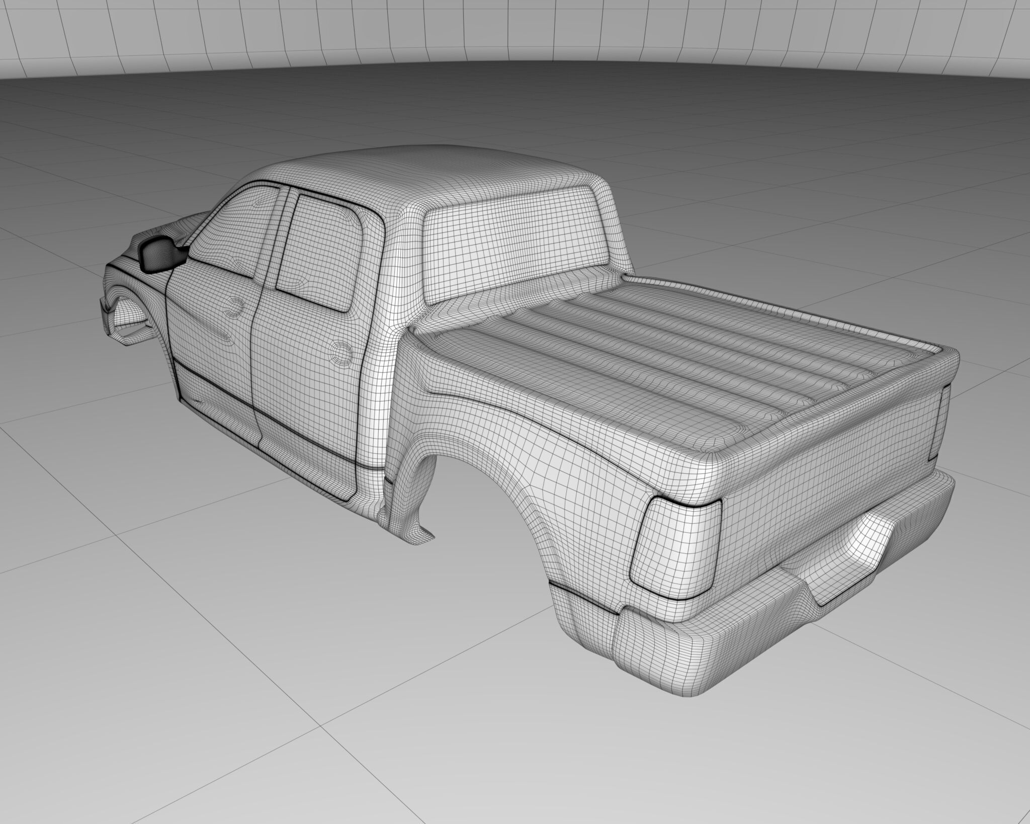 Dodge RAM Rebel - RC - Body 3D print model_6
