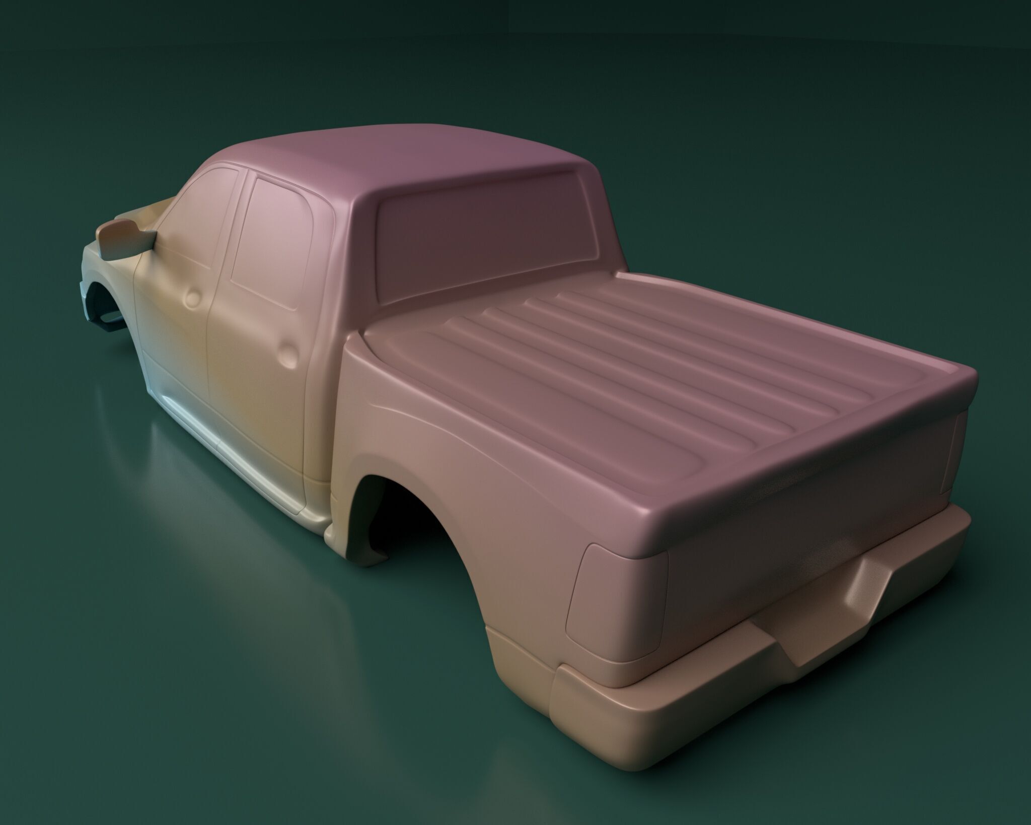 Dodge RAM Rebel - RC - Body 3D print model_2