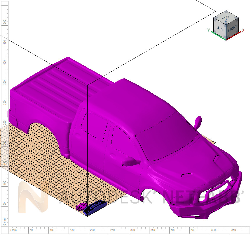 Dodge RAM Rebel - RC - Body 3D print model_14