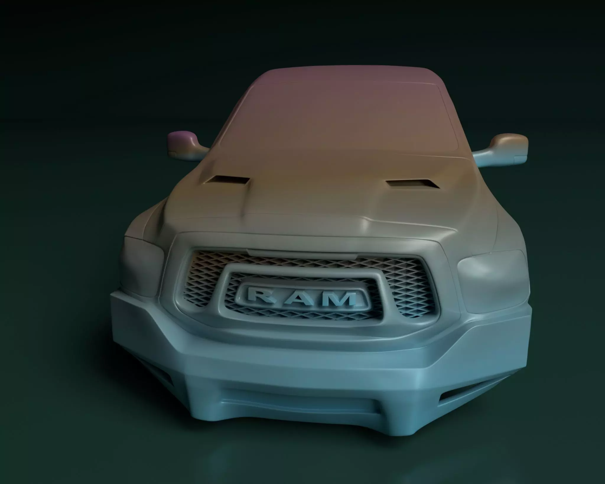 Dodge RAM Rebel - RC - Body 3D print model_0