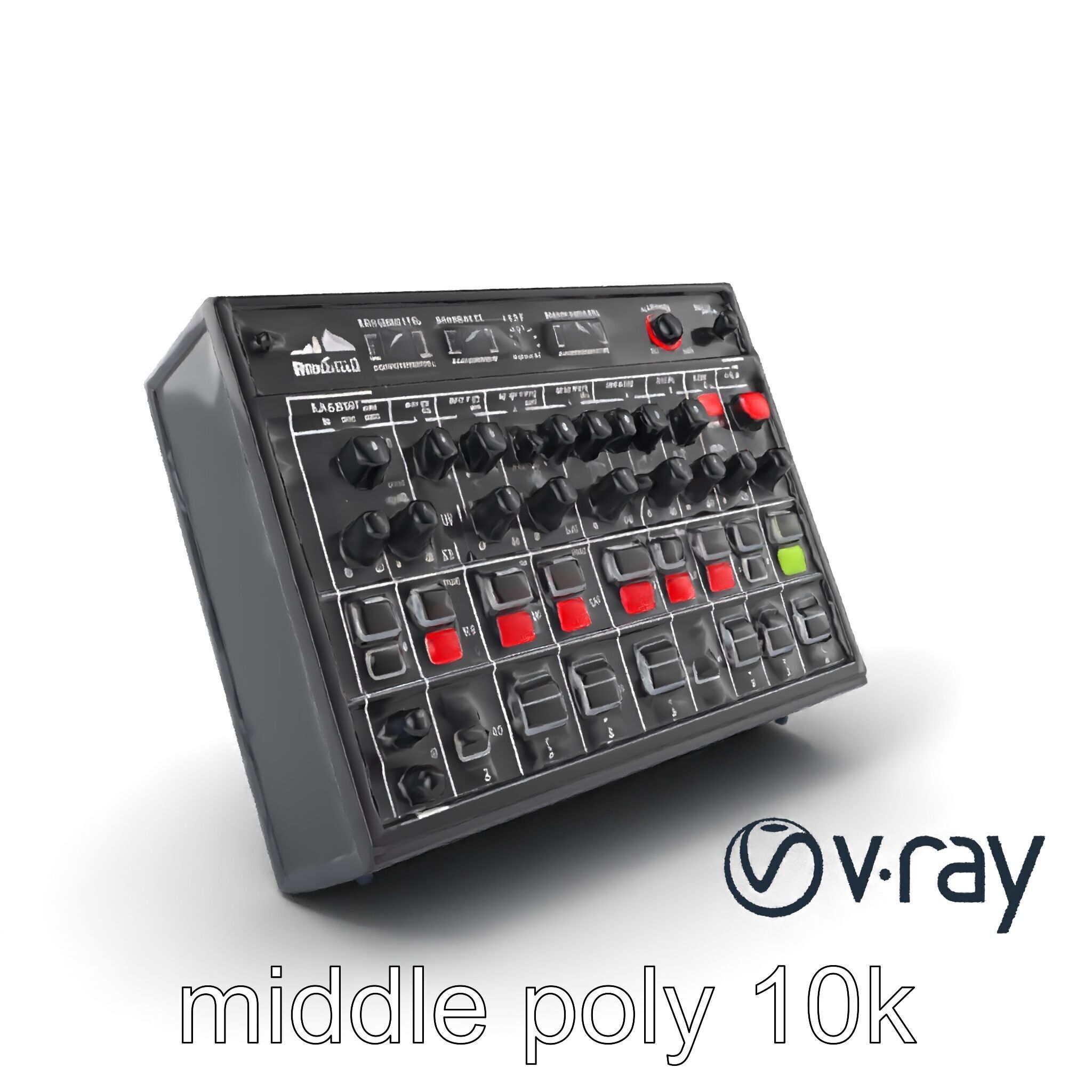 BeatGrid Lighting Console model pack with DMX integration and... Low-poly 3D model_3