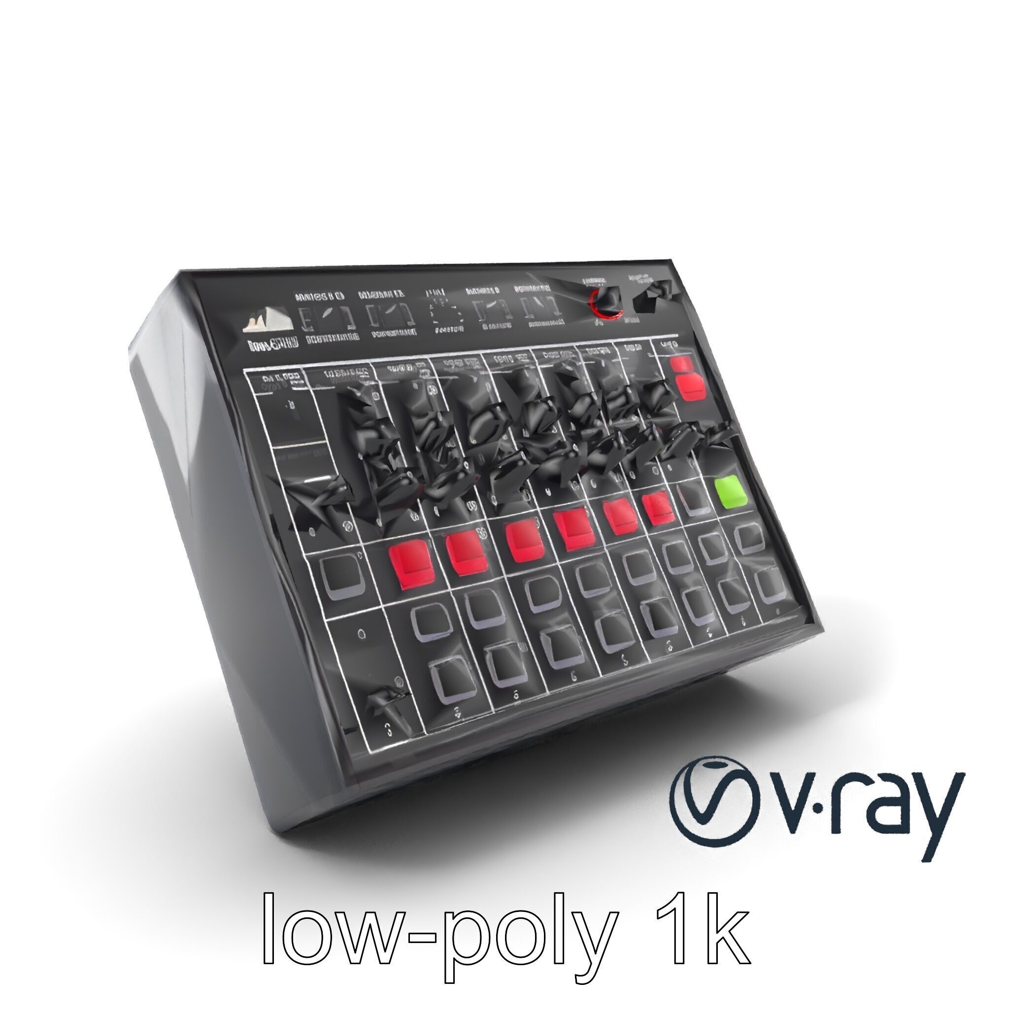 BeatGrid Lighting Console model pack with DMX integration and... Low-poly 3D model_2