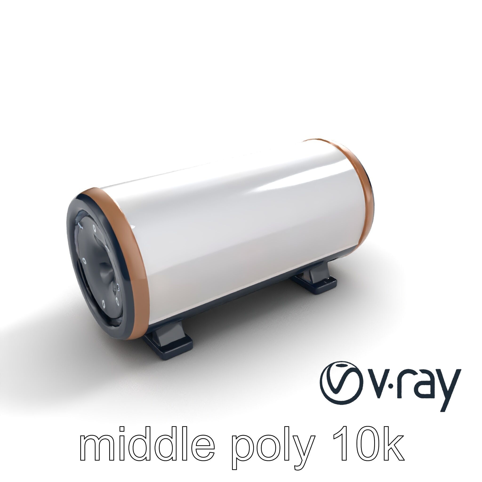 EchoPillar Speaker with LED Strip model pack Low-poly 3D model_6