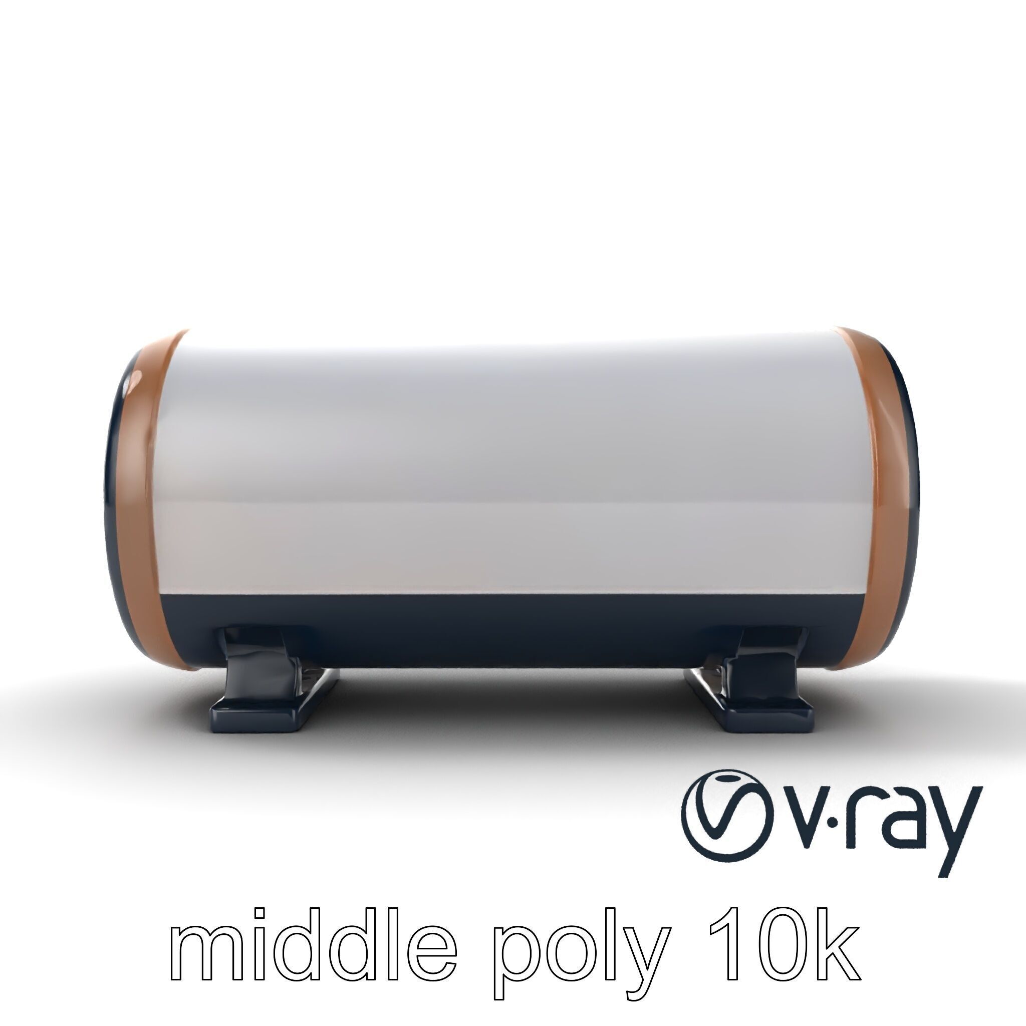 EchoPillar Speaker with LED Strip model pack Low-poly 3D model_12