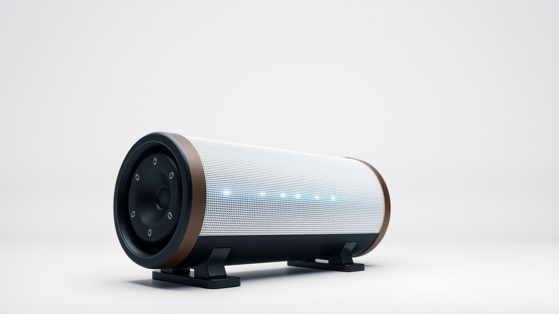 EchoPillar Speaker with LED Strip model pack Low-poly 3D model_4