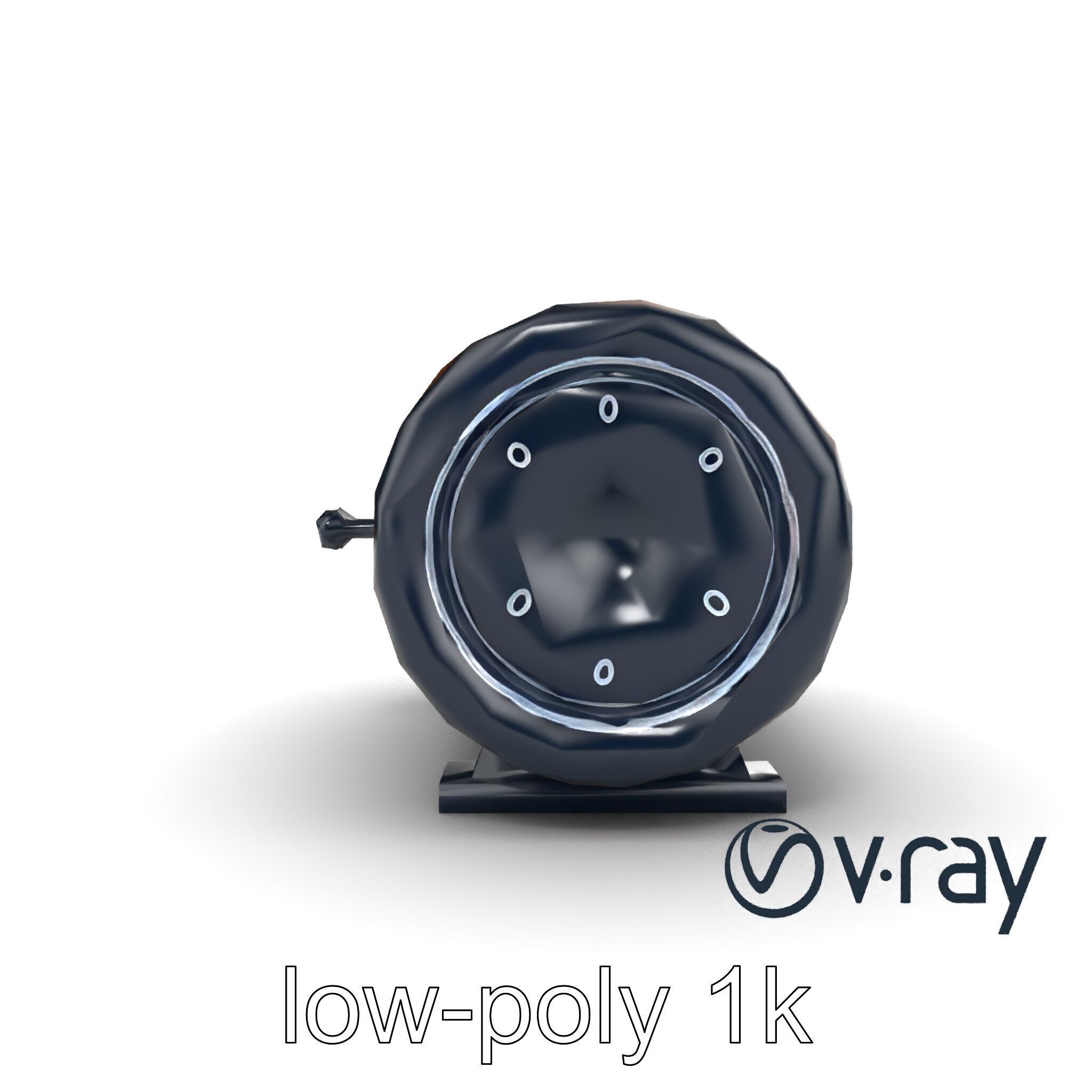 EchoPillar Speaker with LED Strip model pack Low-poly 3D model_16