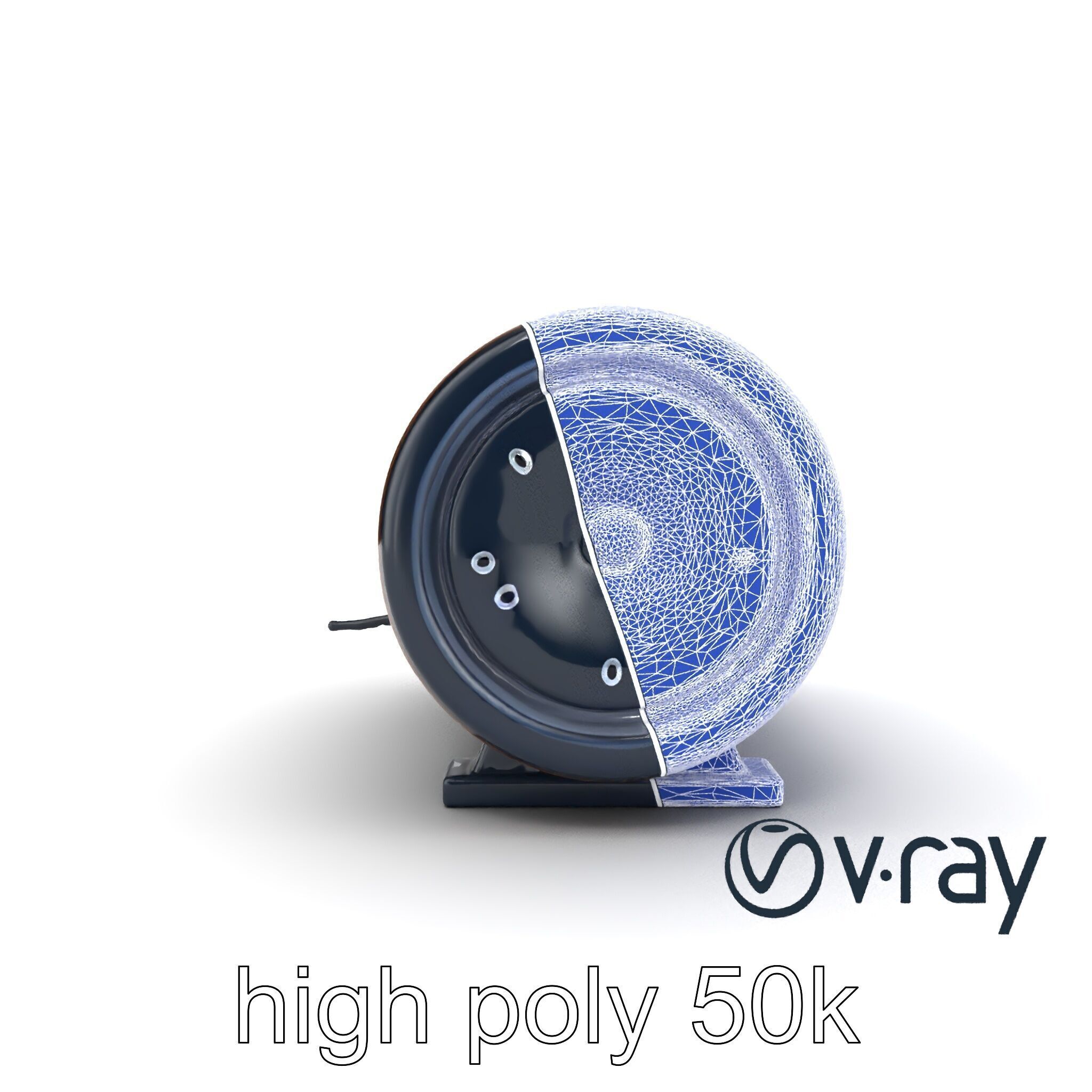 EchoPillar Speaker with LED Strip model pack Low-poly 3D model_18