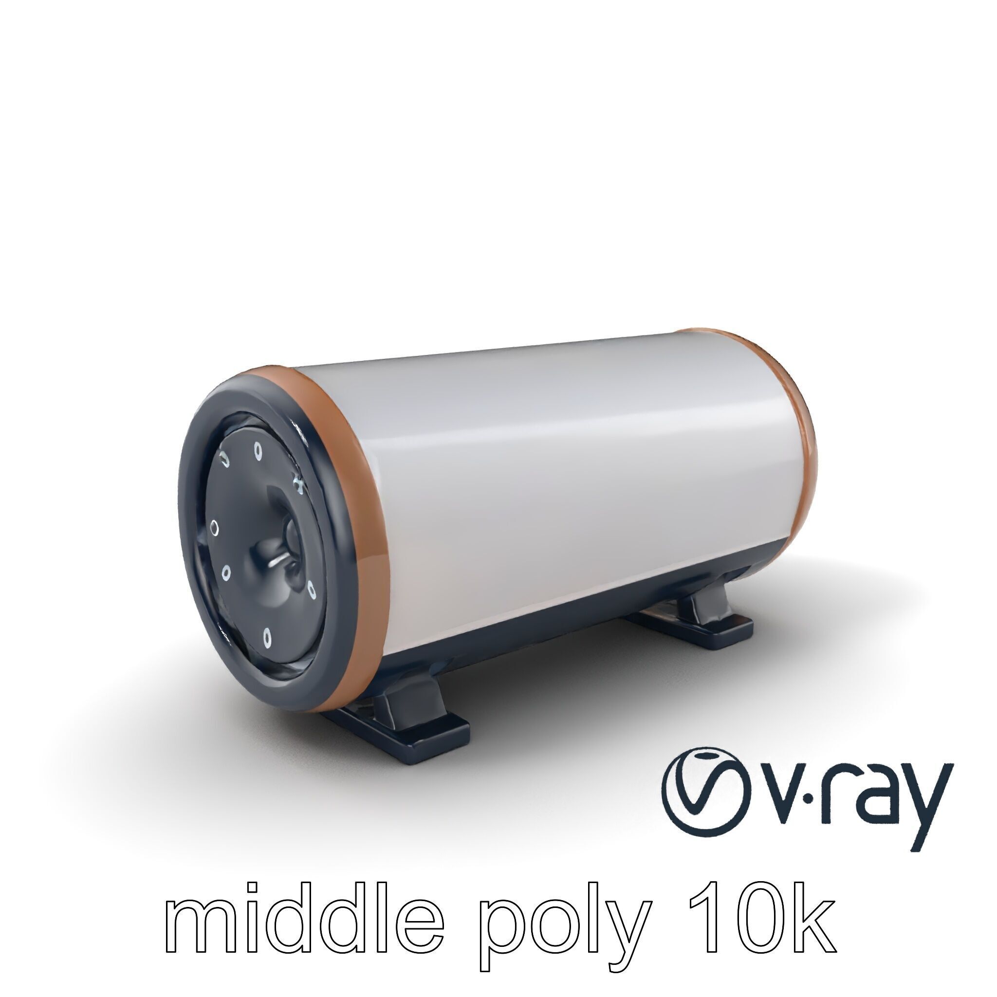 EchoPillar Speaker with LED Strip model pack Low-poly 3D model_3