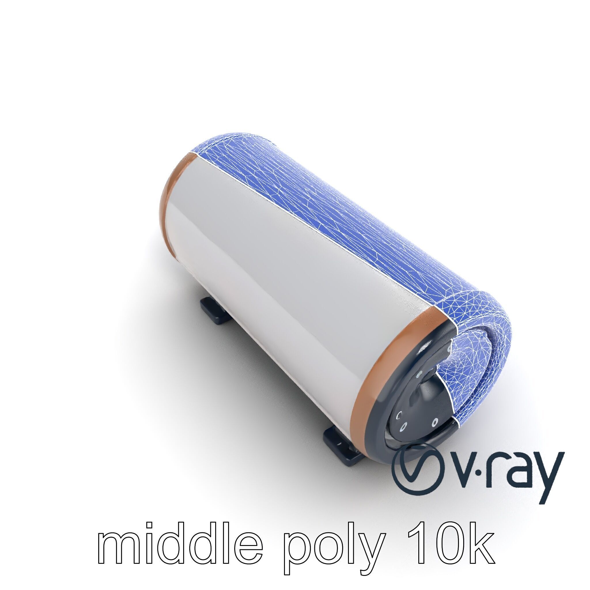 EchoPillar Speaker with LED Strip model pack Low-poly 3D model_13