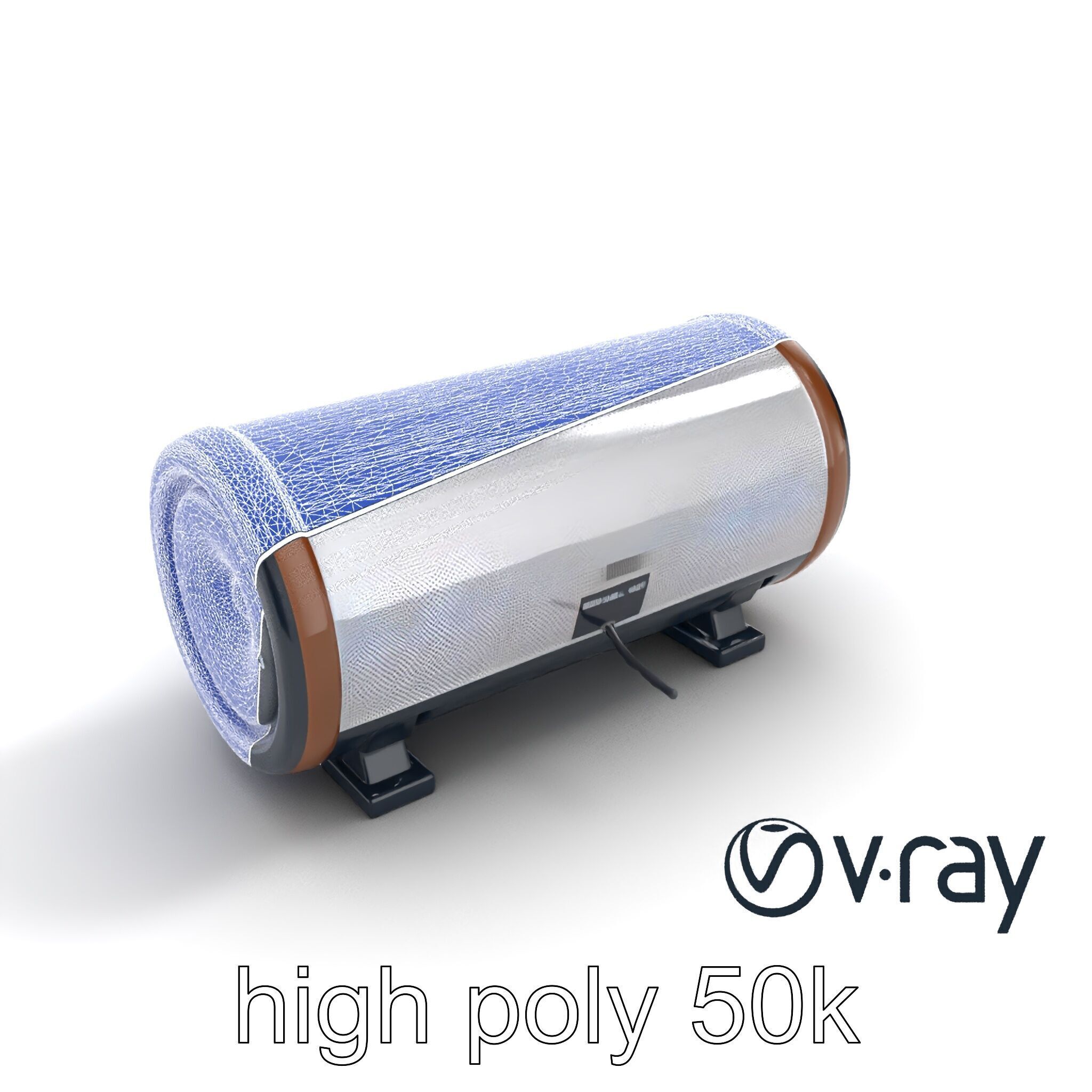 EchoPillar Speaker with LED Strip model pack Low-poly 3D model_22