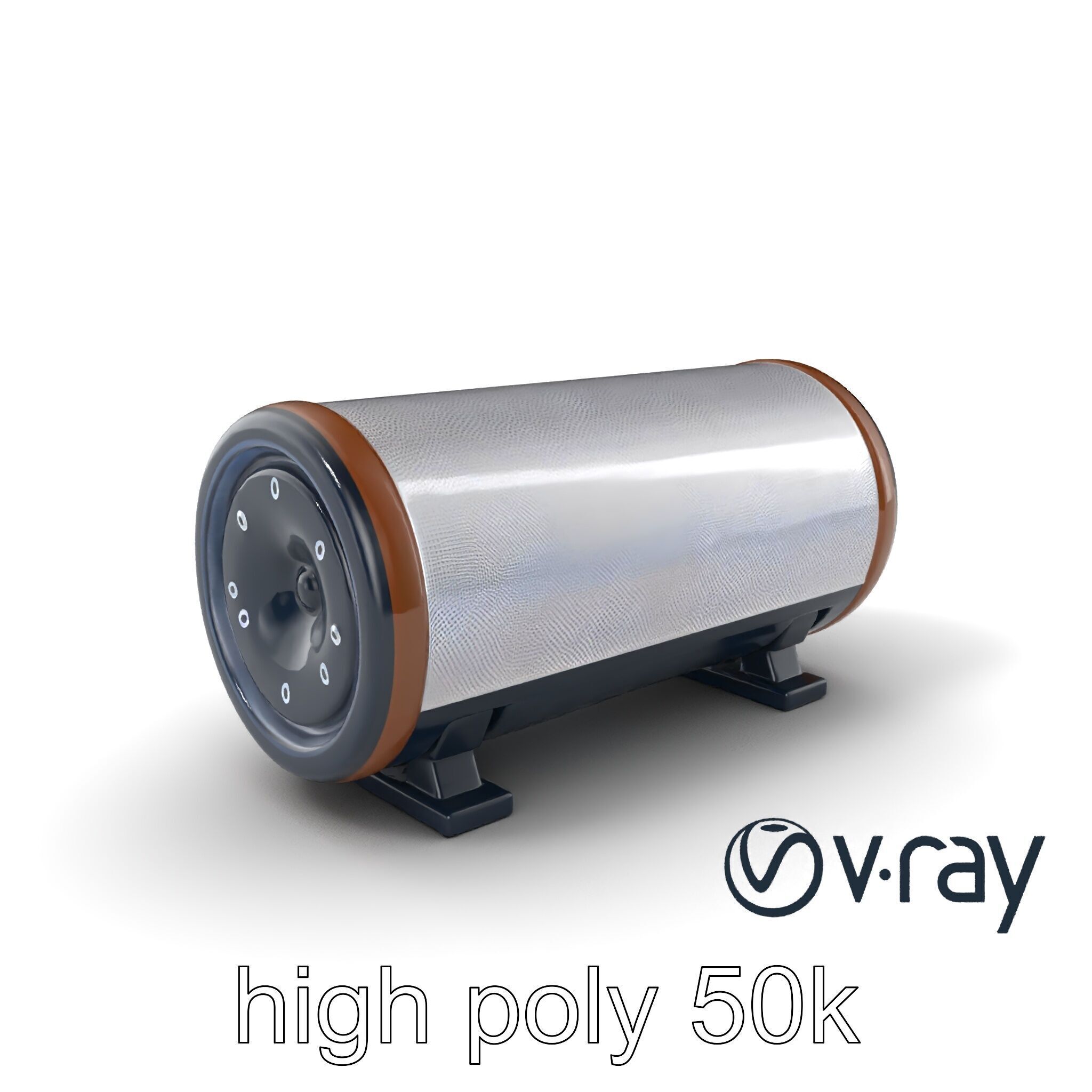 EchoPillar Speaker with LED Strip model pack Low-poly 3D model_5