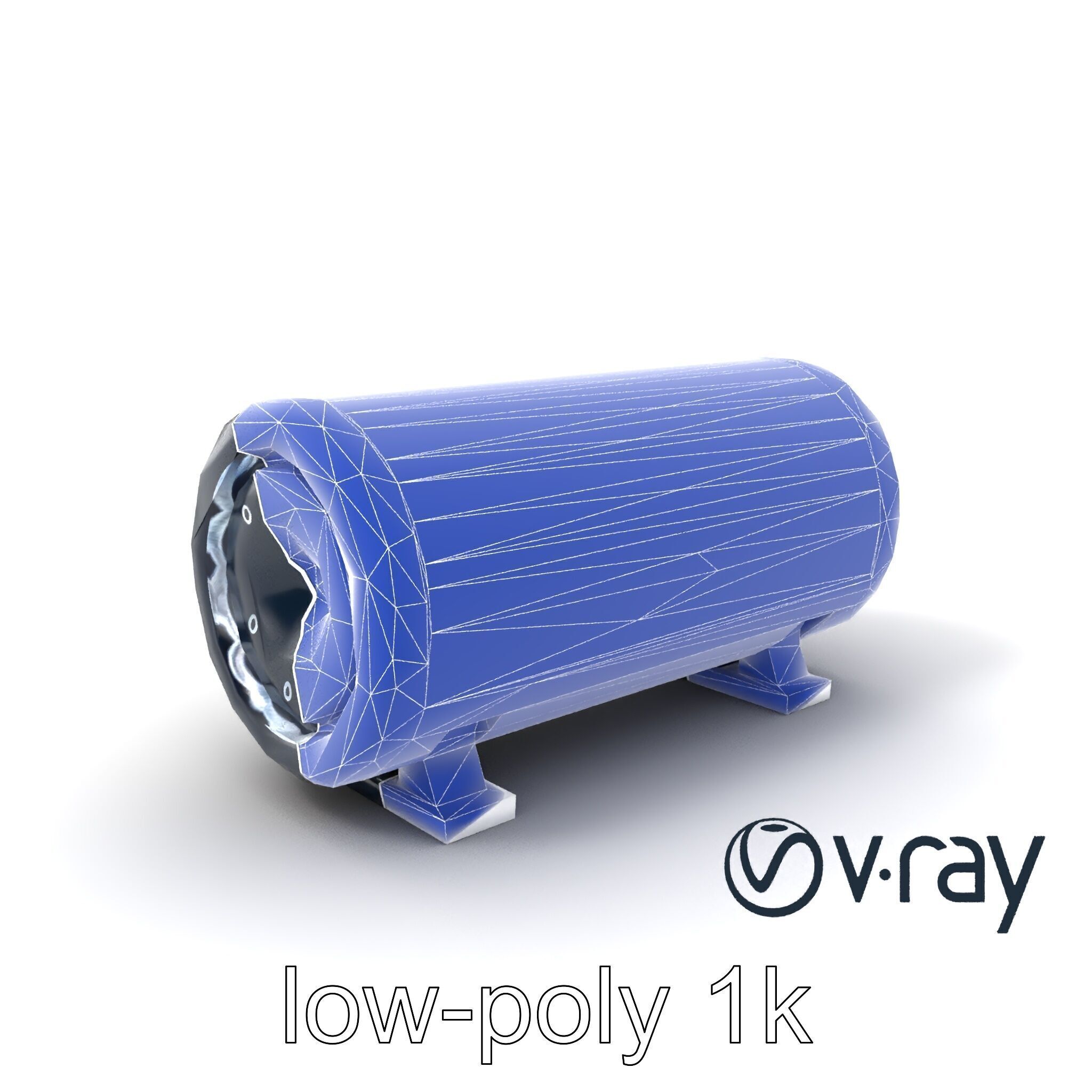 EchoPillar Speaker with LED Strip model pack Low-poly 3D model_30