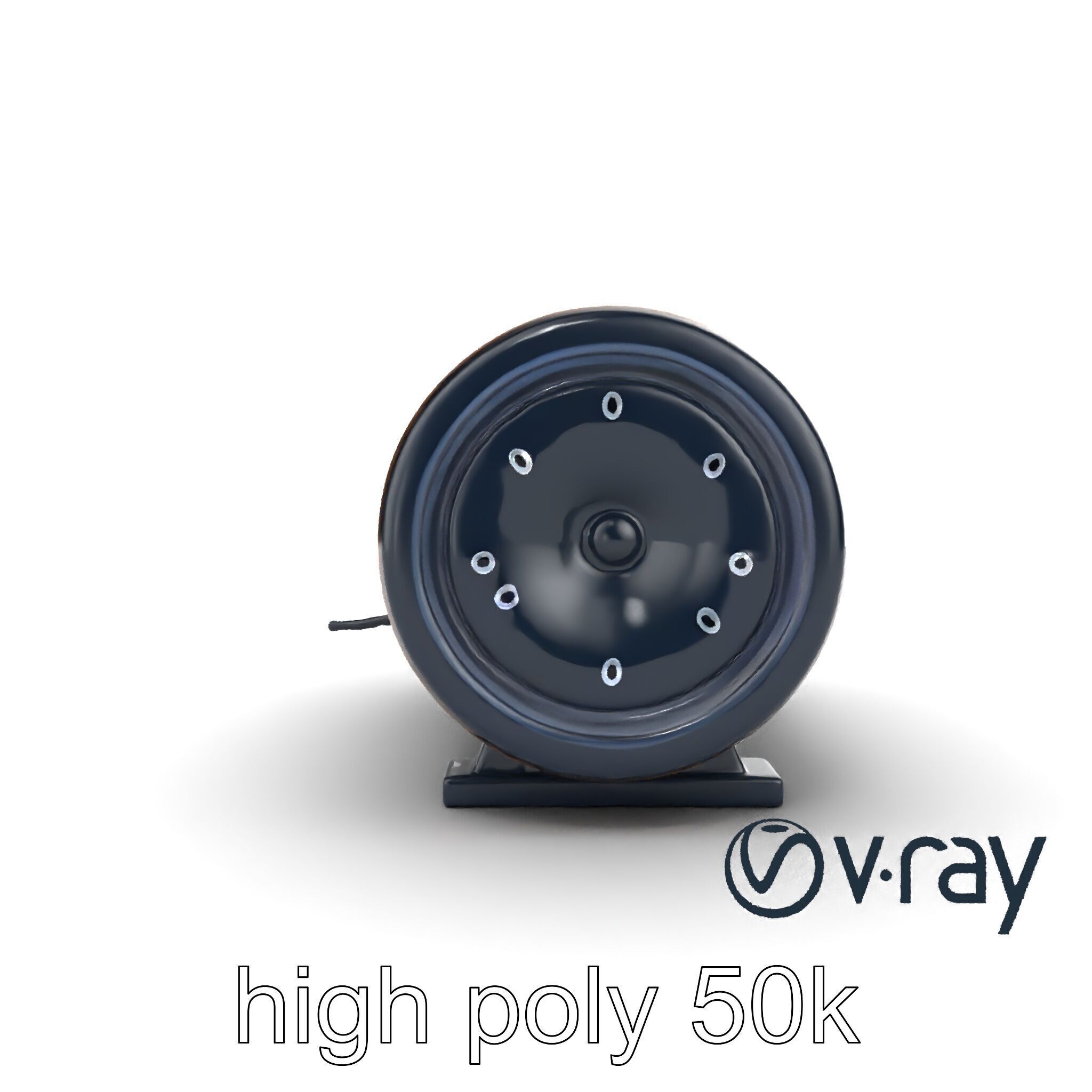 EchoPillar Speaker with LED Strip model pack Low-poly 3D model_21