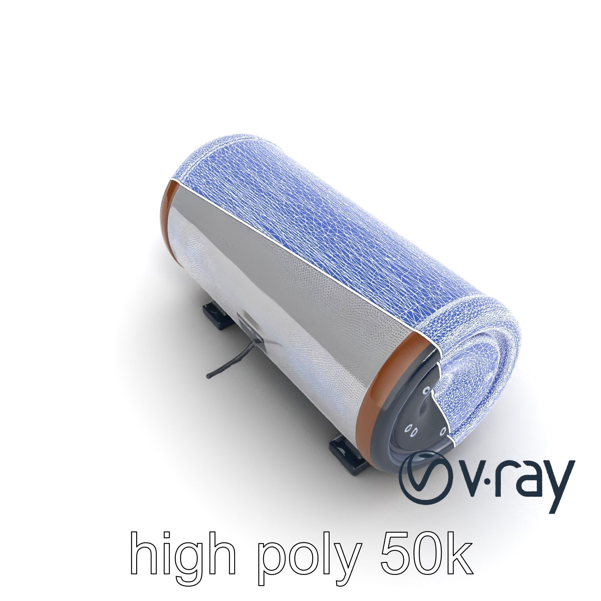 EchoPillar Speaker with LED Strip model pack Low-poly 3D model_32