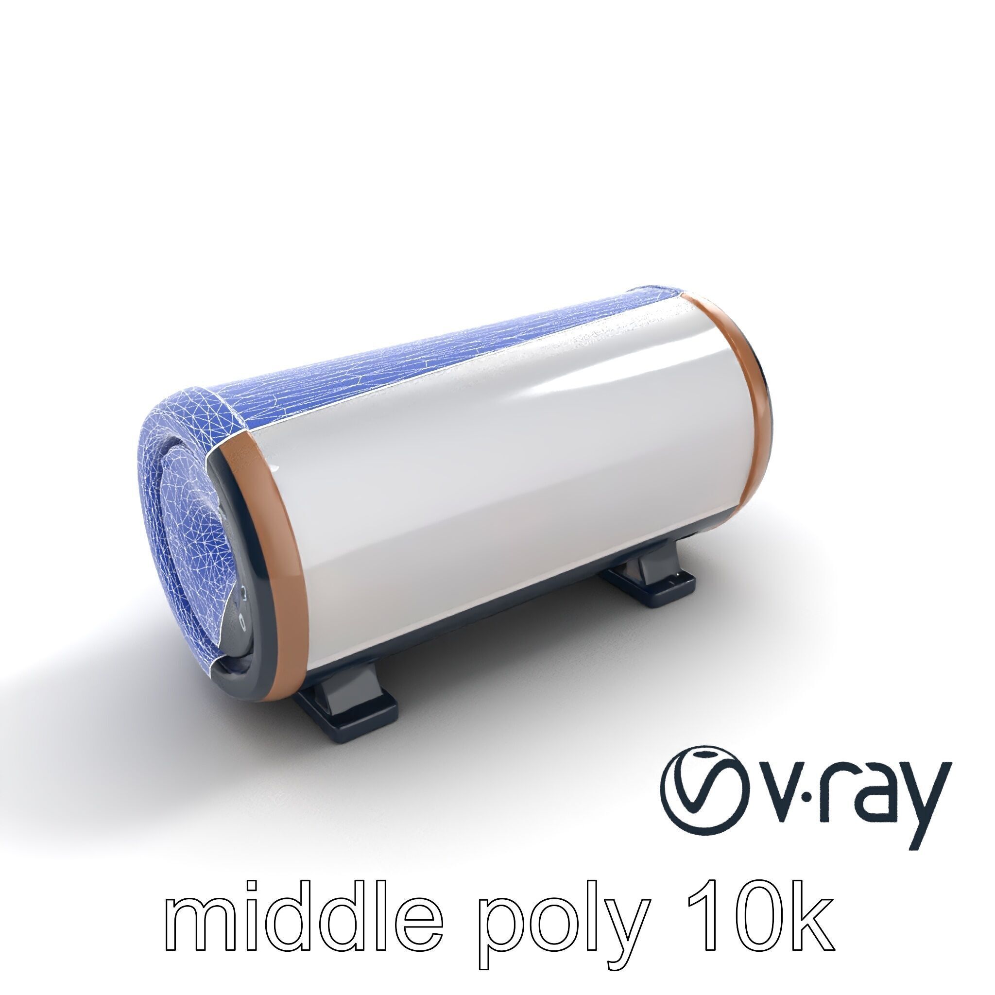 EchoPillar Speaker with LED Strip model pack Low-poly 3D model_26