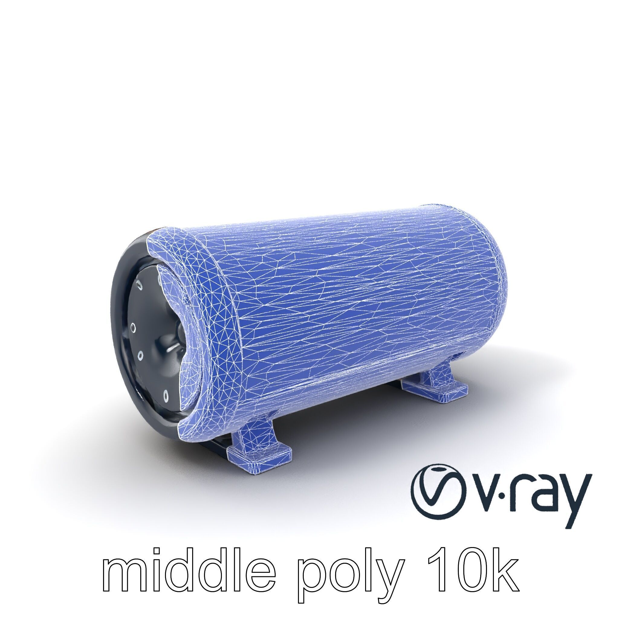 EchoPillar Speaker with LED Strip model pack Low-poly 3D model_9