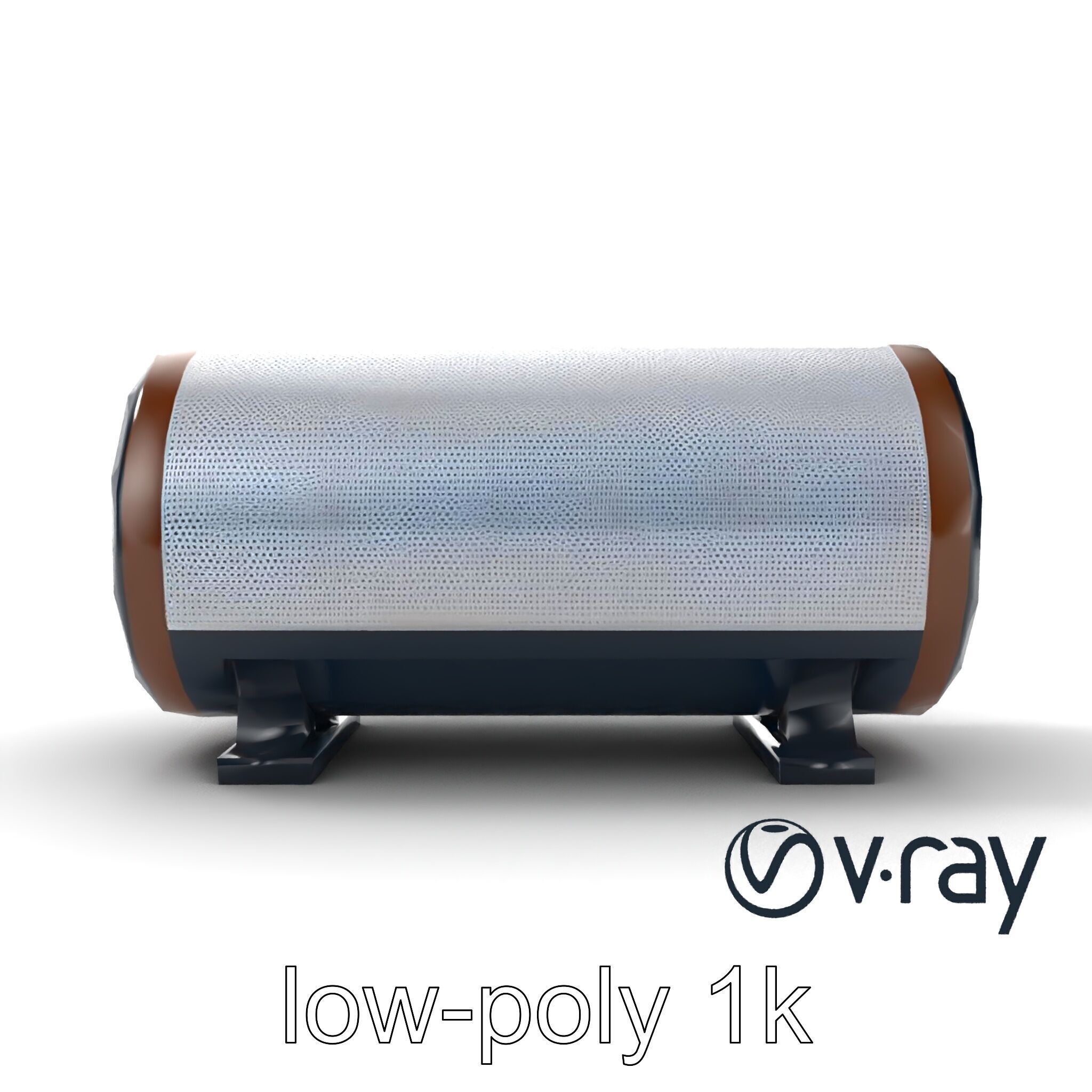 EchoPillar Speaker with LED Strip model pack Low-poly 3D model_14