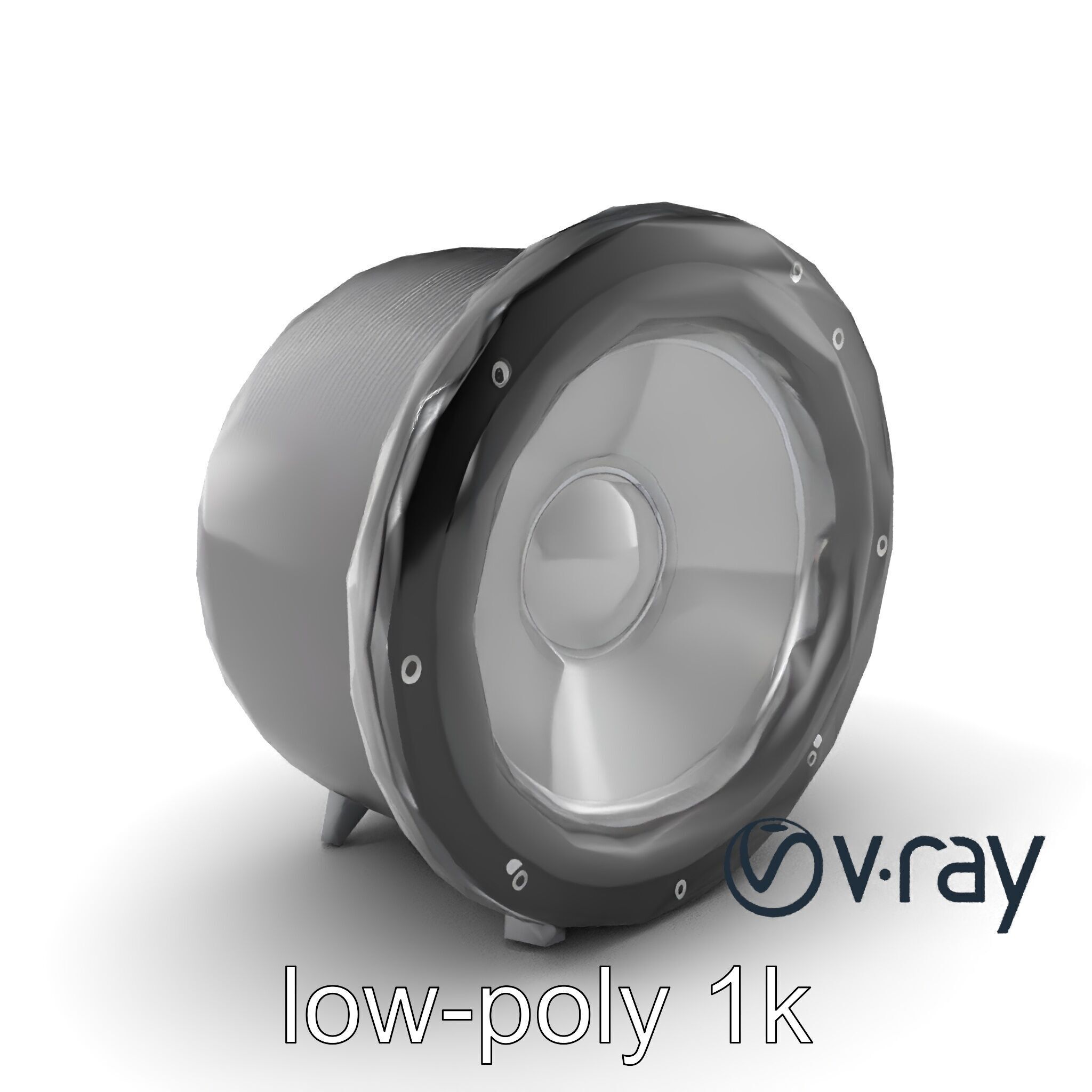 BassVortex Subwoofer Spiral Design model pack Low-poly 3D model_2