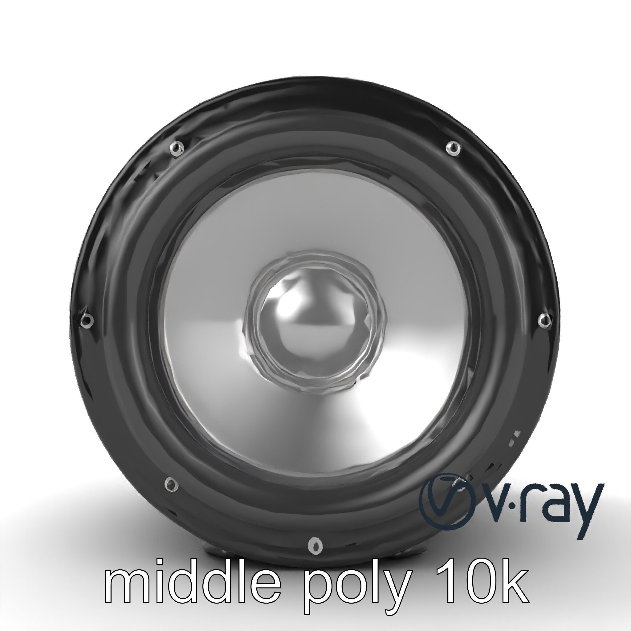 BassVortex Subwoofer Spiral Design model pack Low-poly 3D model_15
