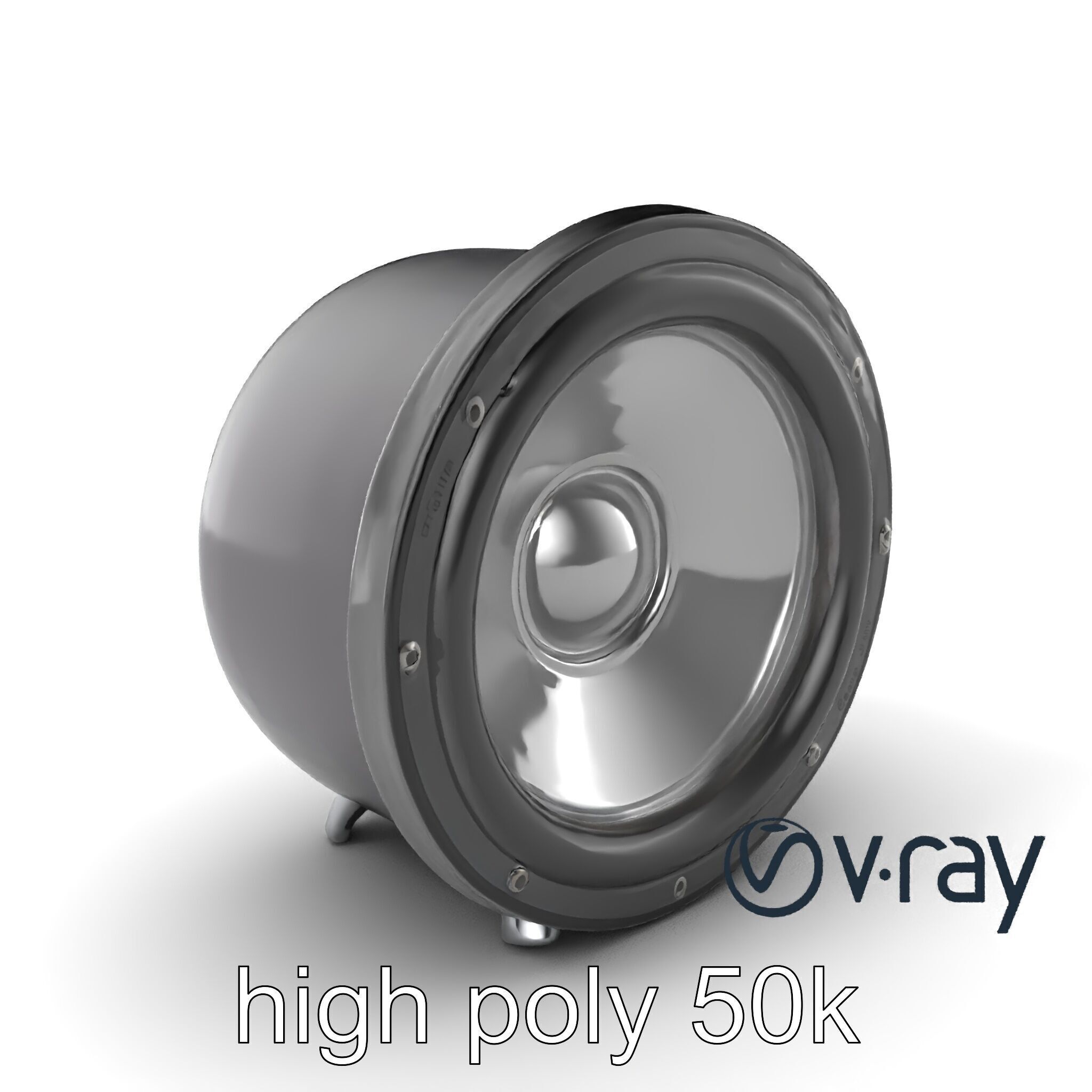 BassVortex Subwoofer Spiral Design model pack Low-poly 3D model_5