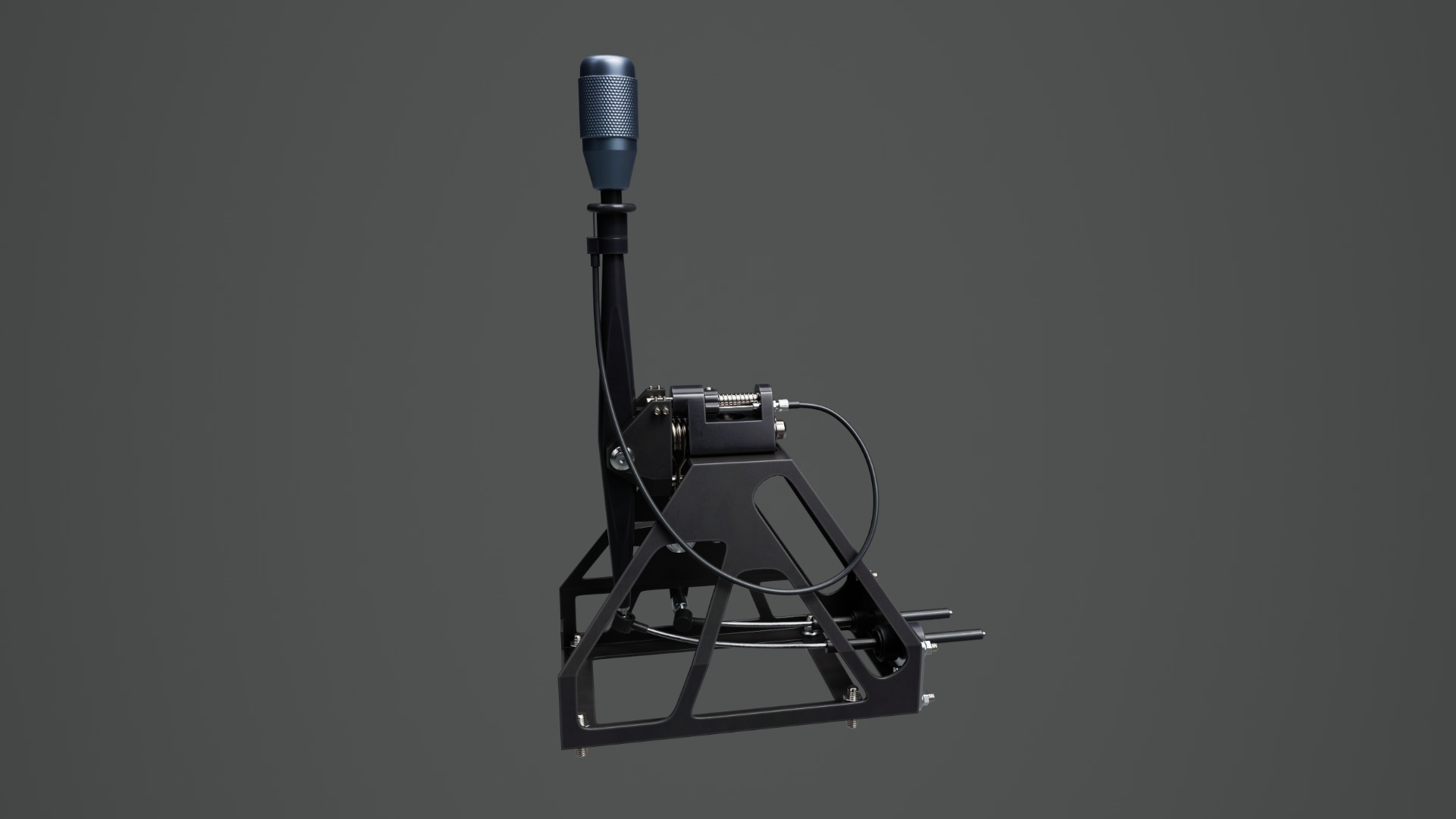 Short Shifter 01 - Variation A - Light Blue Low-poly 3D model_3