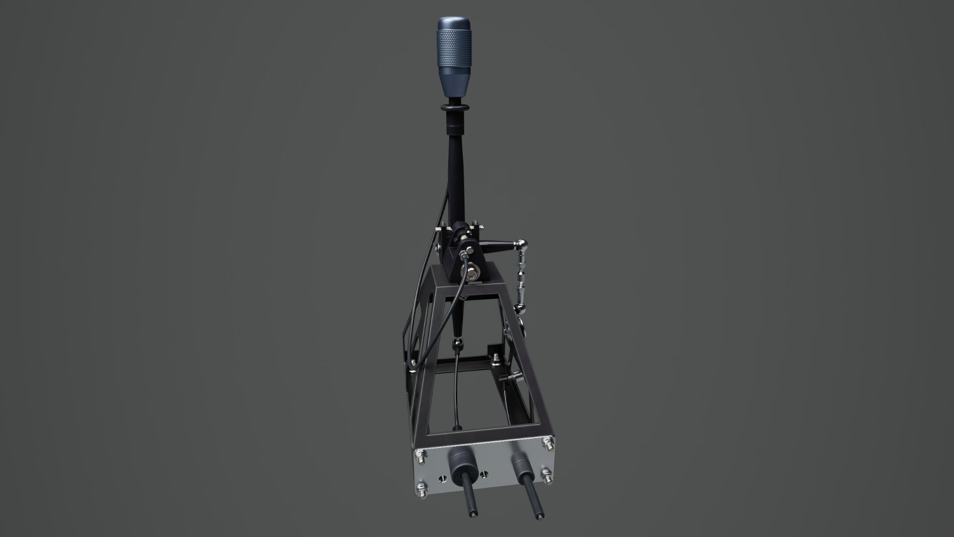 Short Shifter 01 - Variation A - Light Blue Low-poly 3D model_6