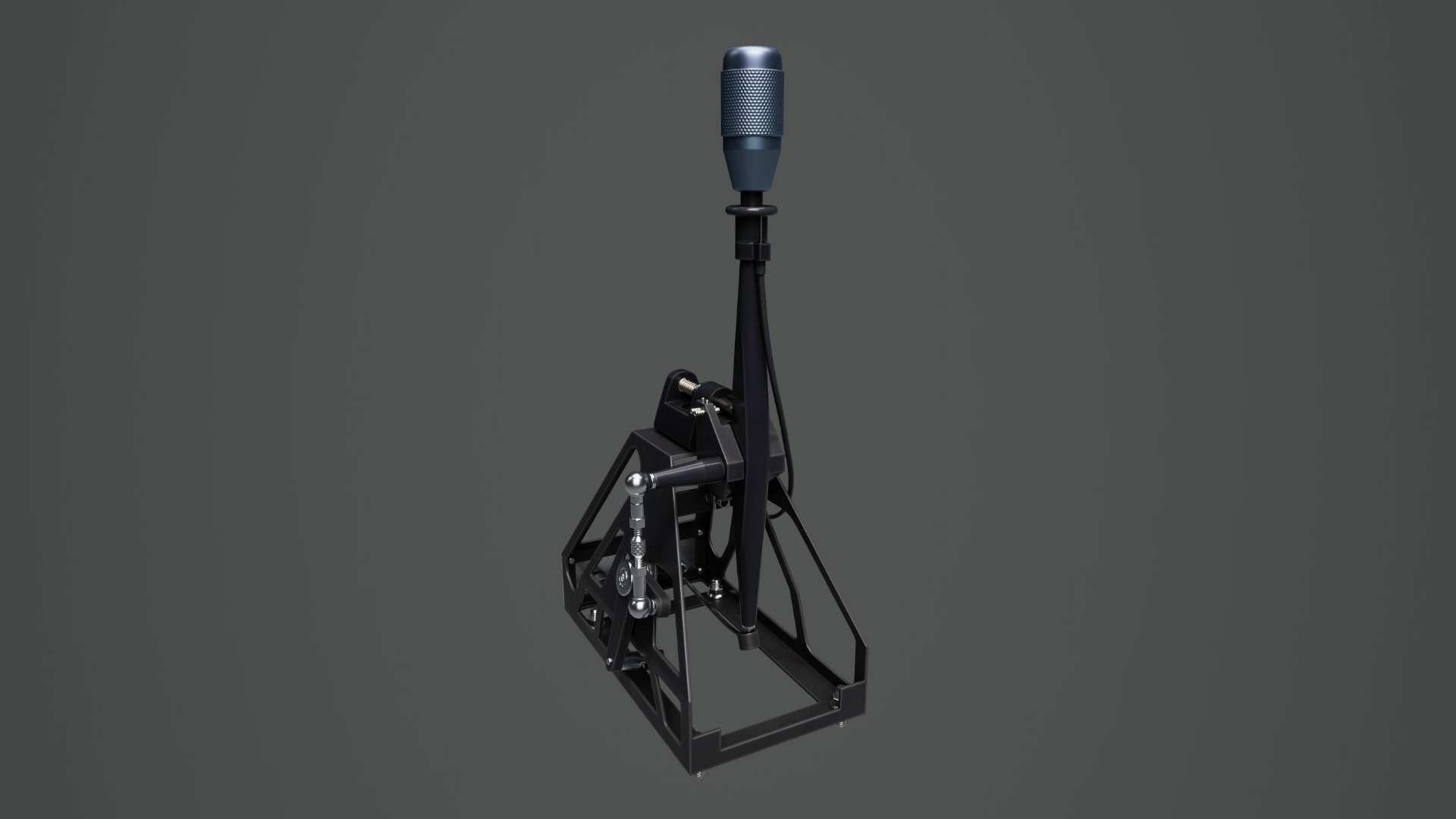 Short Shifter 01 - Variation A - Light Blue Low-poly 3D model_11