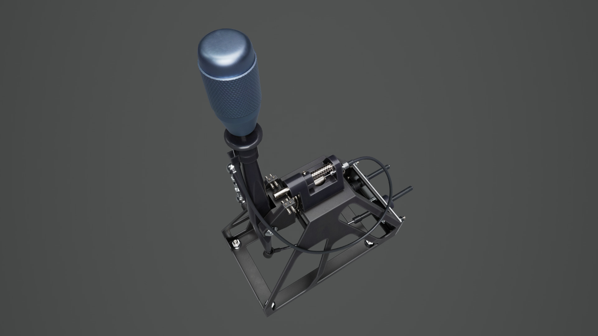 Short Shifter 01 - Variation A - Light Blue Low-poly 3D model_13
