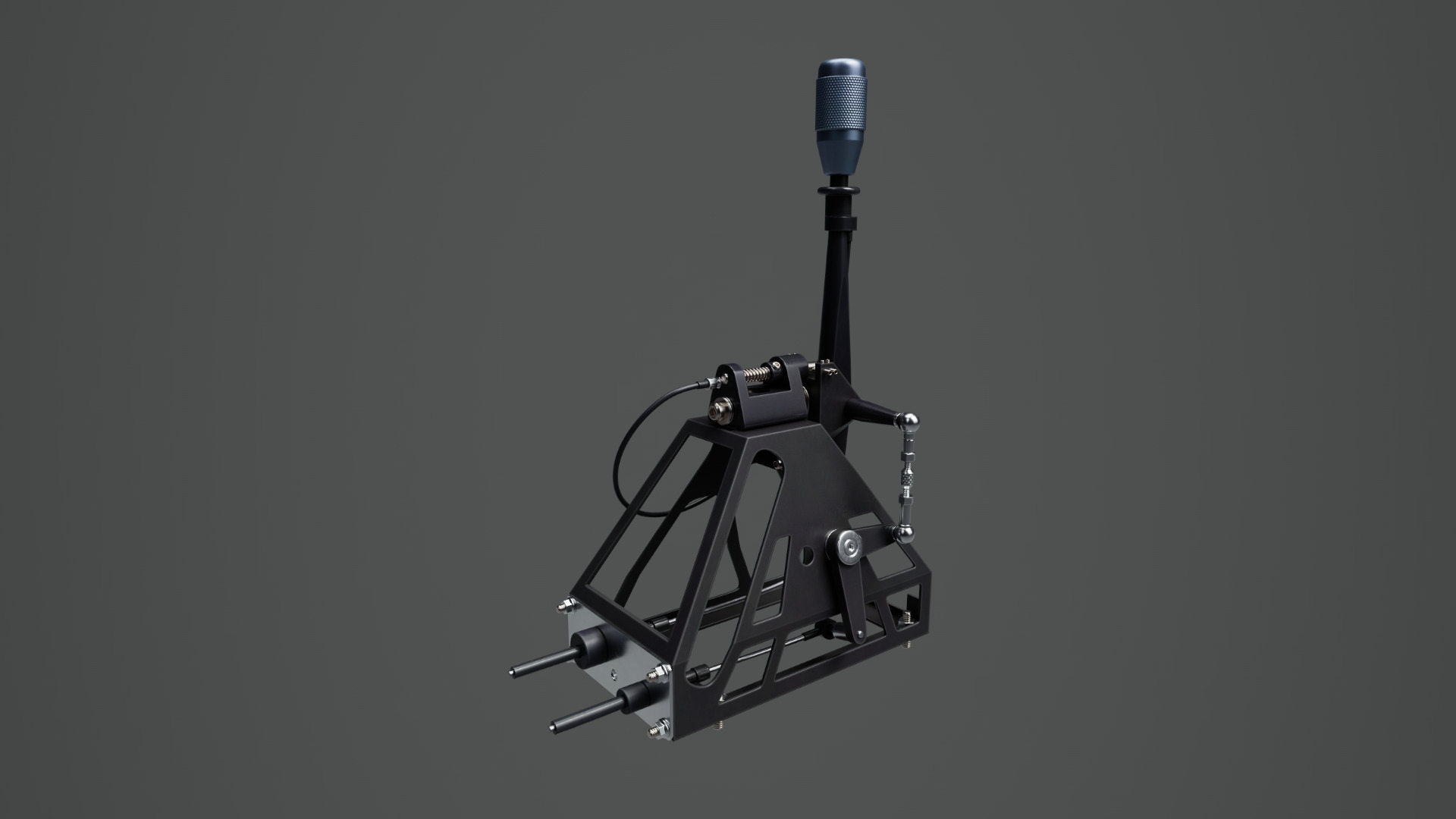 Short Shifter 01 - Variation A - Light Blue Low-poly 3D model_8